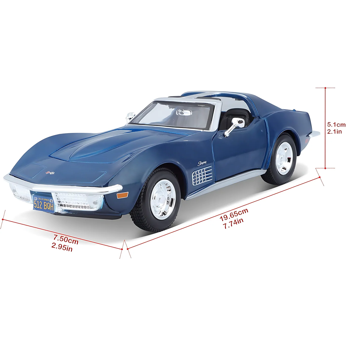 Maisto Burago 1:24 SP. ED. (A) - Chevrol Corvette 1970 - Image 11