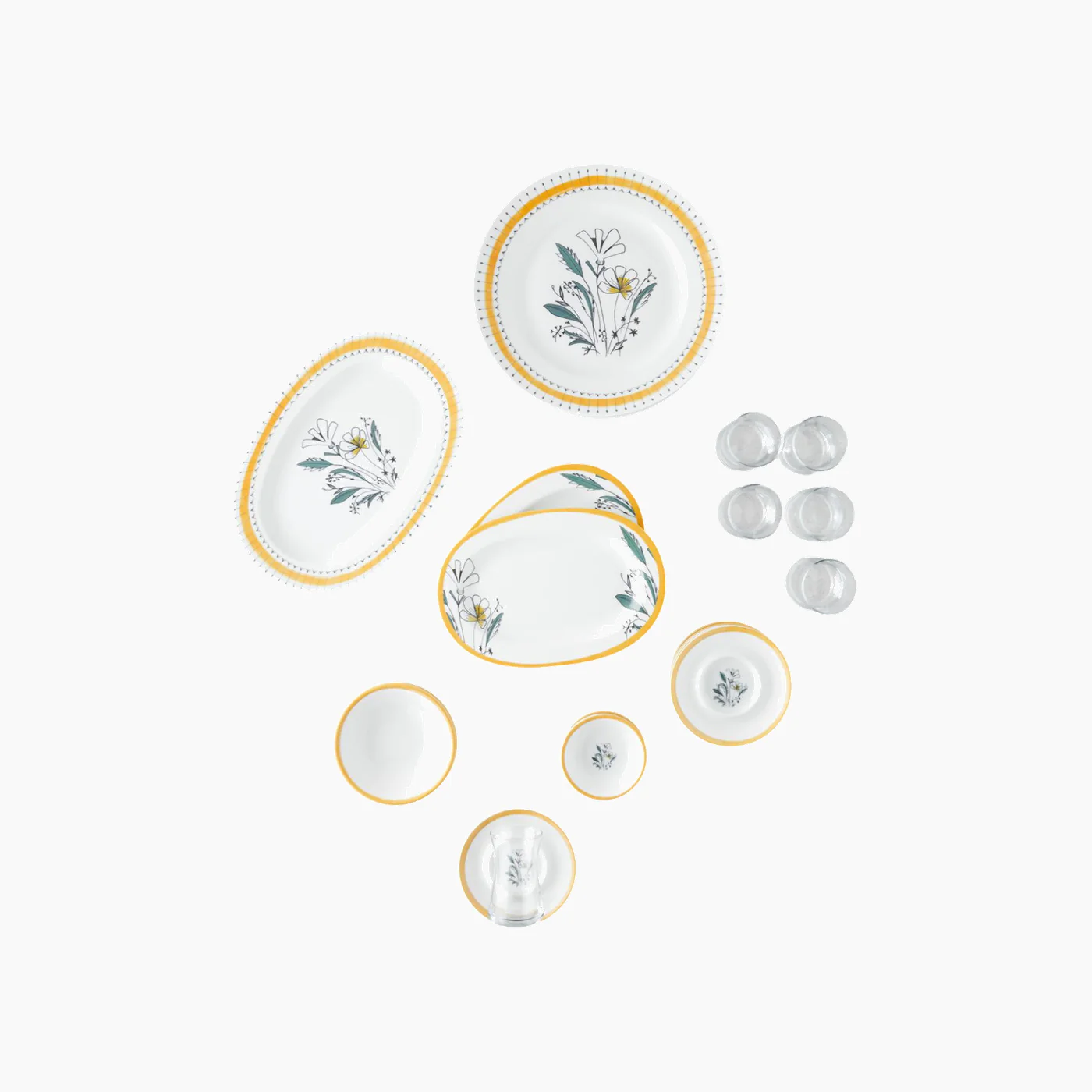 EH Living Majesty Porcelain Breakfast Set - Image 4