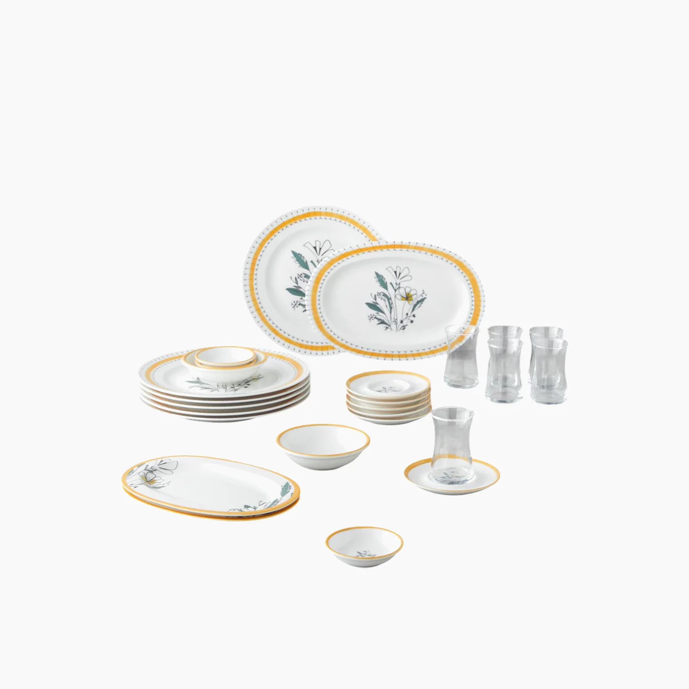 EH Living Majesty Porcelain Breakfast Set - Image 5