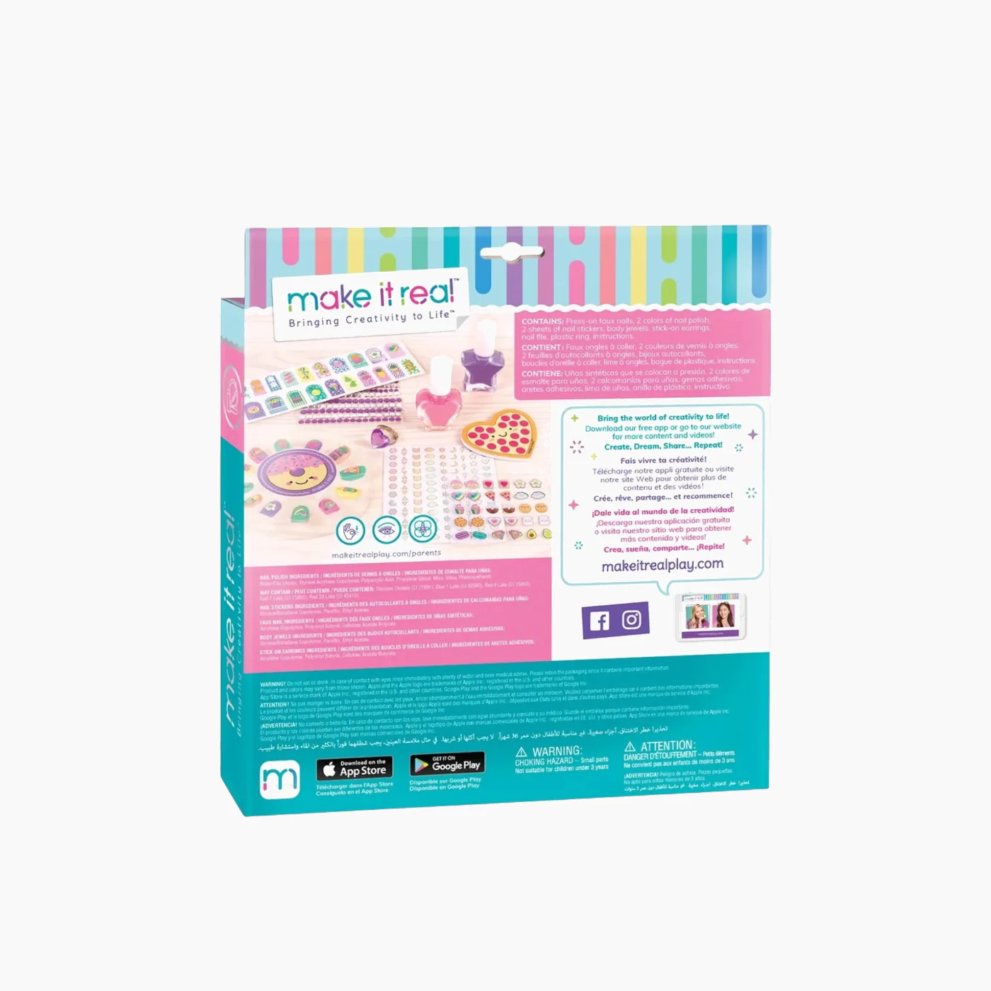 Make It Real Glitter Girls Nail Party - 12 Pieces - Image 3