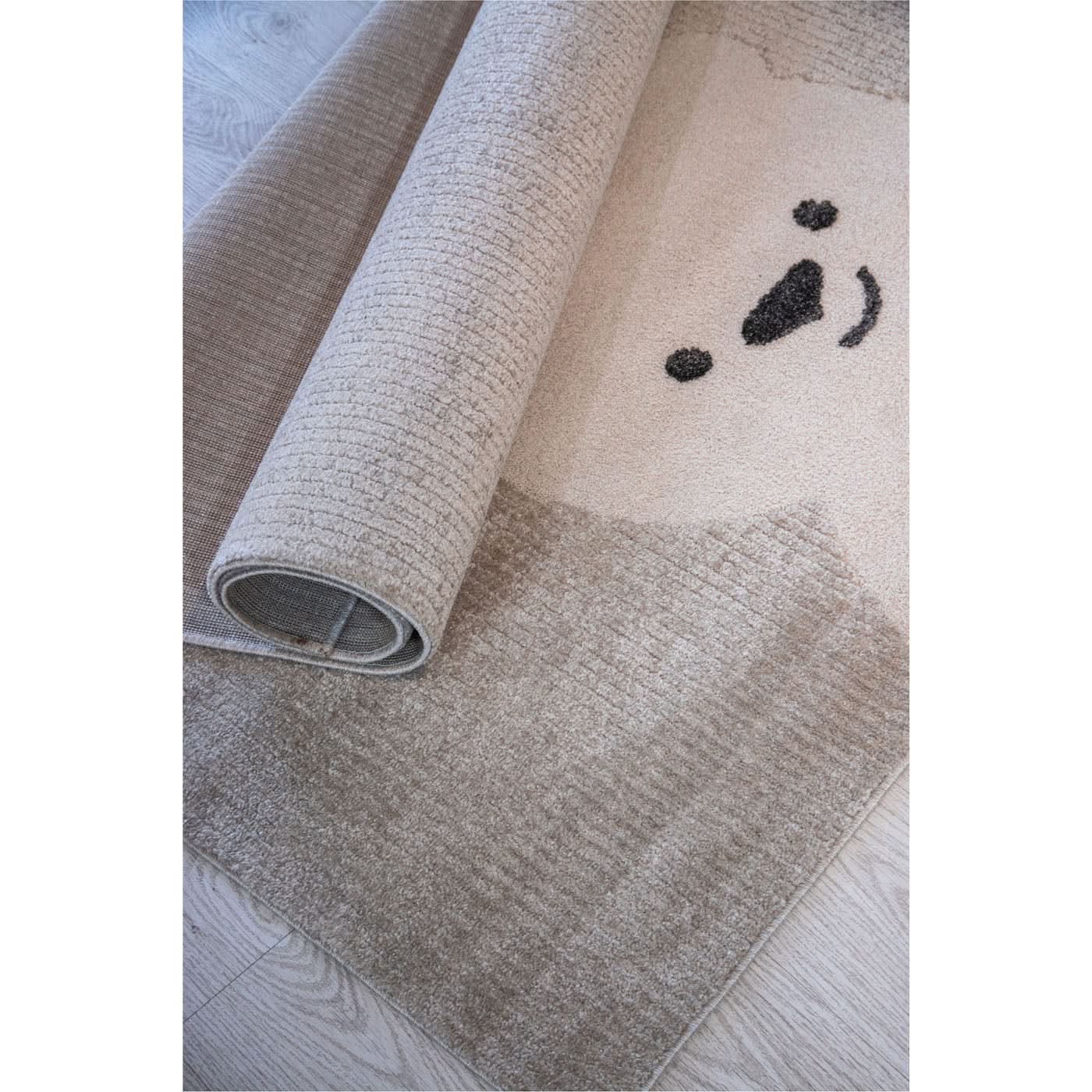Cozy Bear Kids Rug – Beige Frost - Image 3