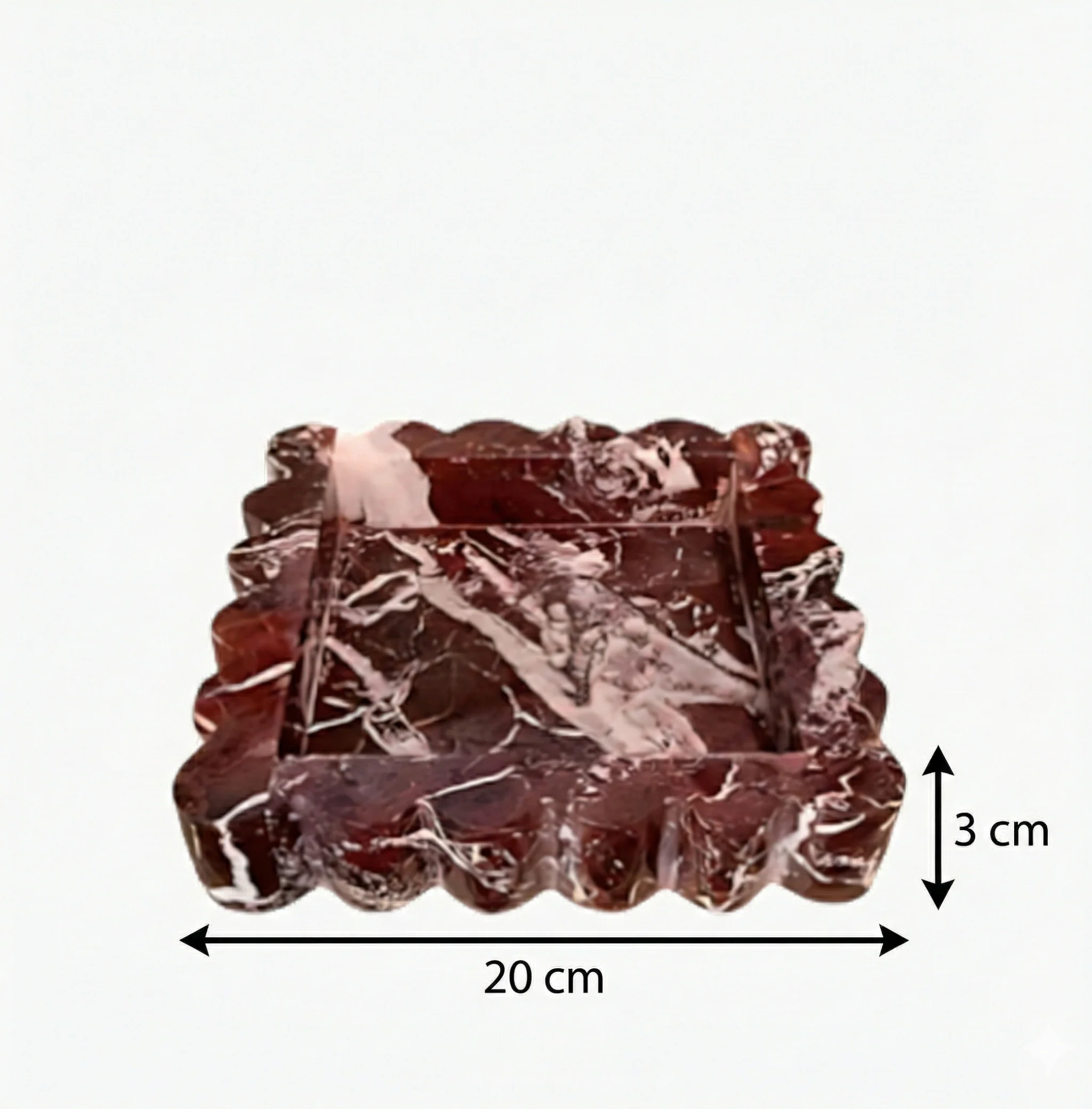 Stone & Co. Rosso Levanto Cloud Tray - Image 5