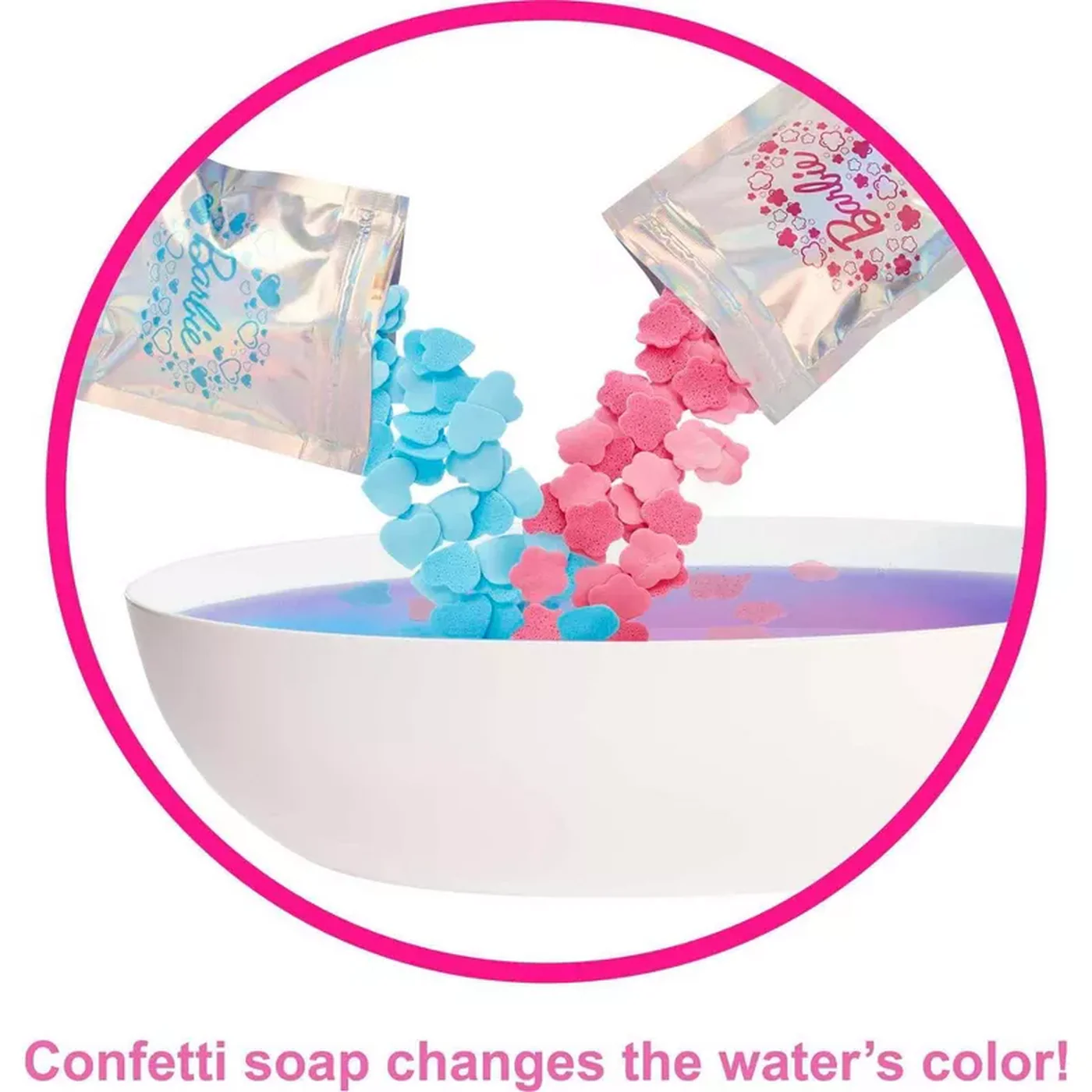 Mattel Barbie Soap Confetti Bath Playset Blonde - Image 3