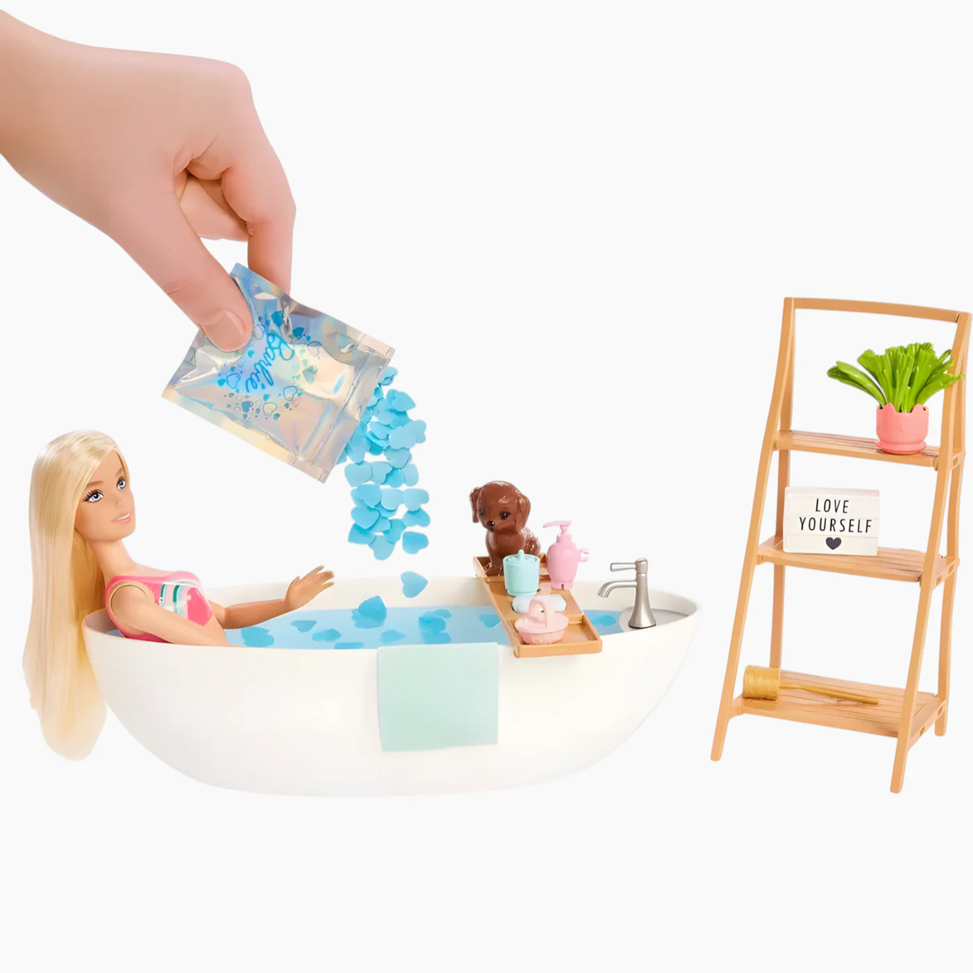 Mattel Barbie Soap Confetti Bath Playset Blonde - Image 4
