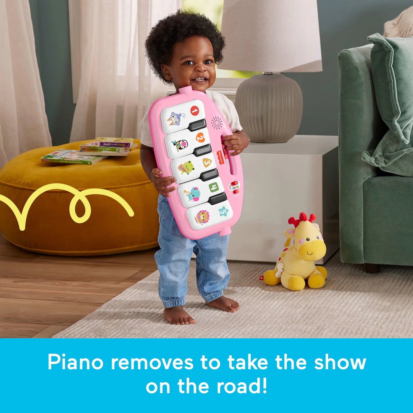 Mattel Glow & Grow Kick & Play Piano Gym - Image 10