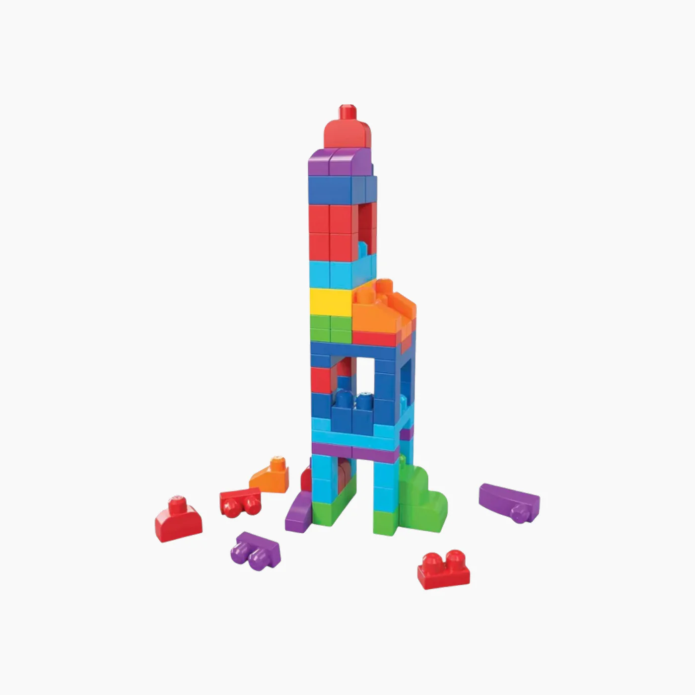 Mattel Mb First Builders Big Building Bag 80 Pcs Classic - Image 3