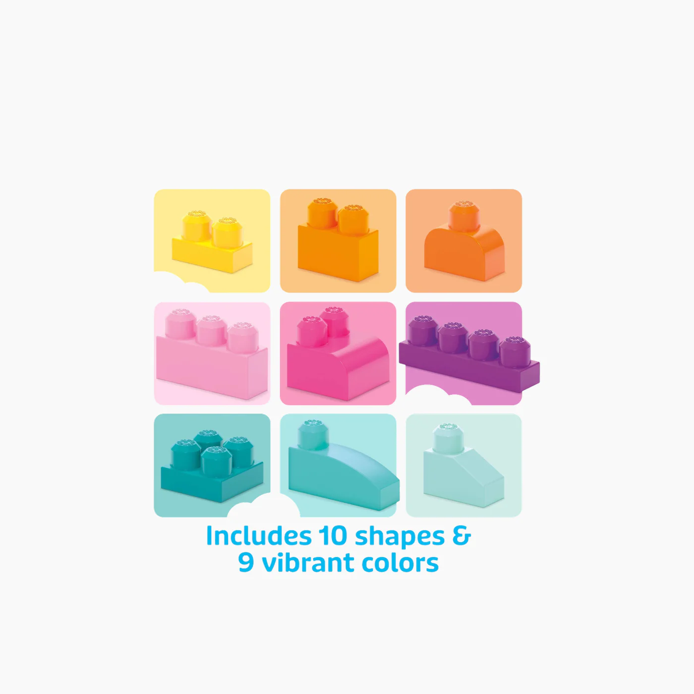 Mattel Mb First Builders Big Building Bag 80 Pcs Pink - Image 5