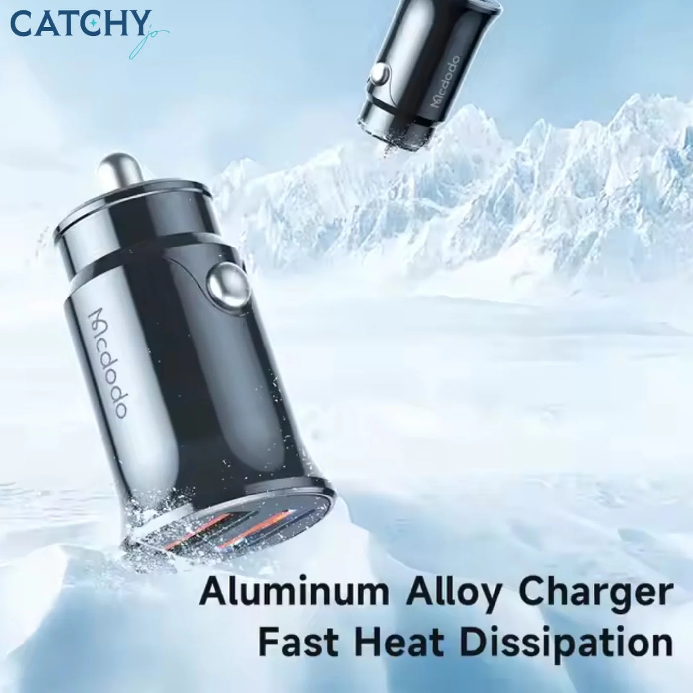 MCDODO 2 Ports Fast USB Car Charger (12W) - Image 3