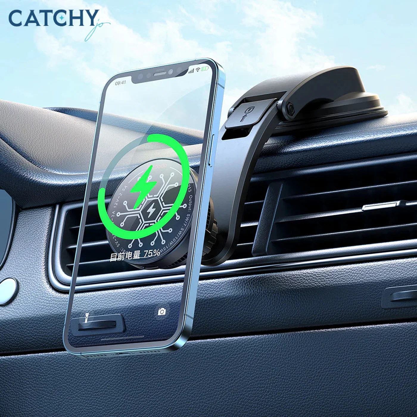 MCDODO CH-2130 Magnetic Radiator Wireless Car Charger (15W) - Image 5