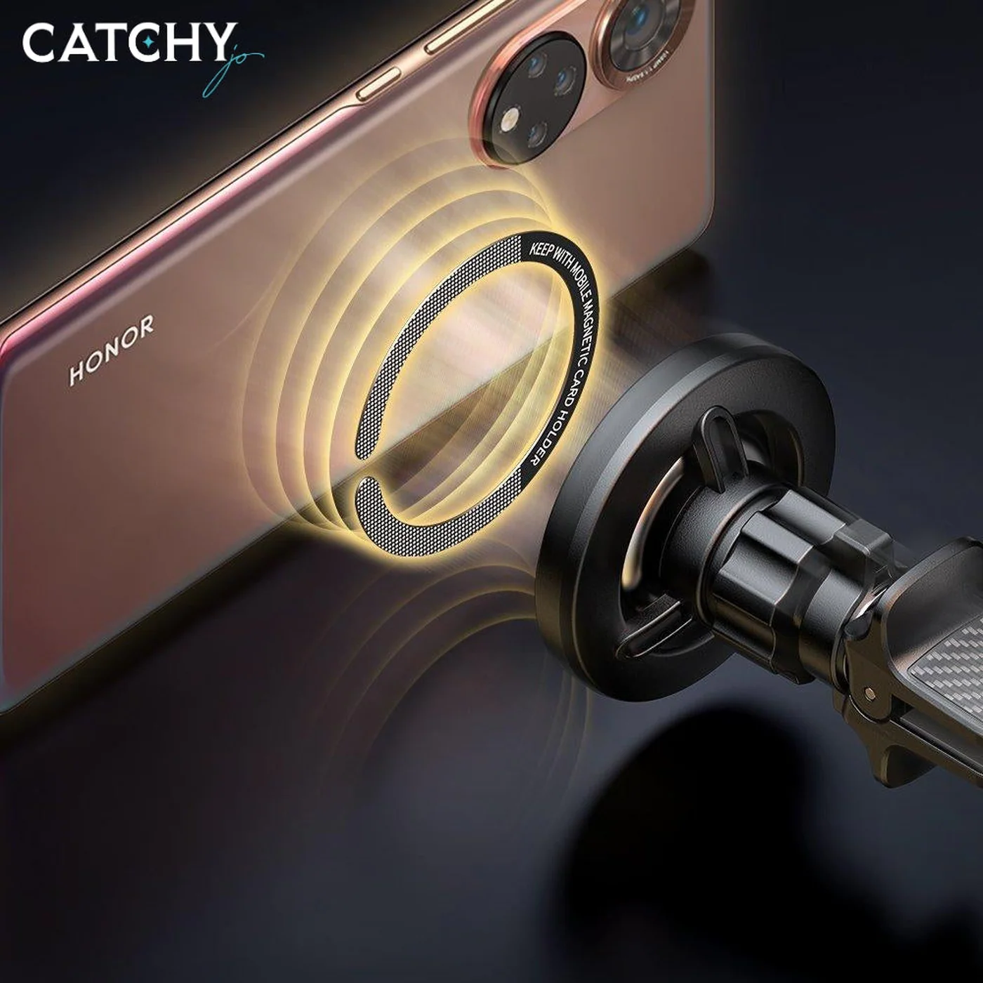 MCDODO CM-4050 360° Rotatable Magnetic Car Phone Holder - Image 3
