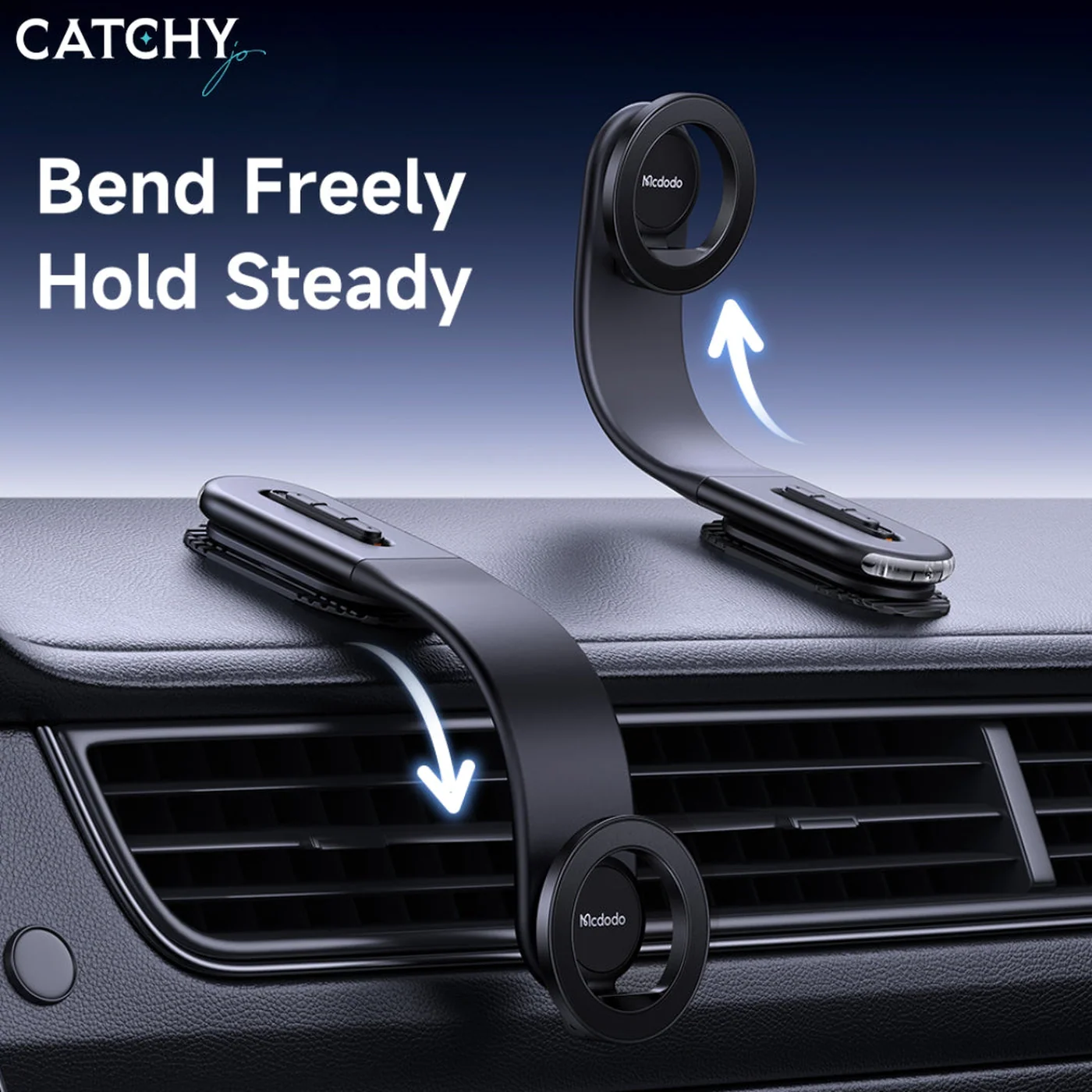 MCDODO CM-627 Multi-Use Magnetic Car Phone Holder - Image 5