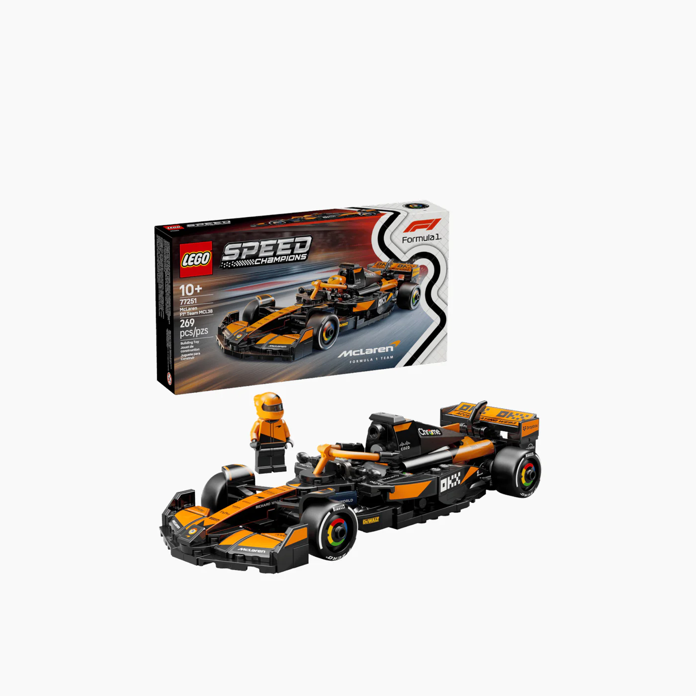 LEGO McLaren F1 Team MCL38 Race Car- 269 Pcs