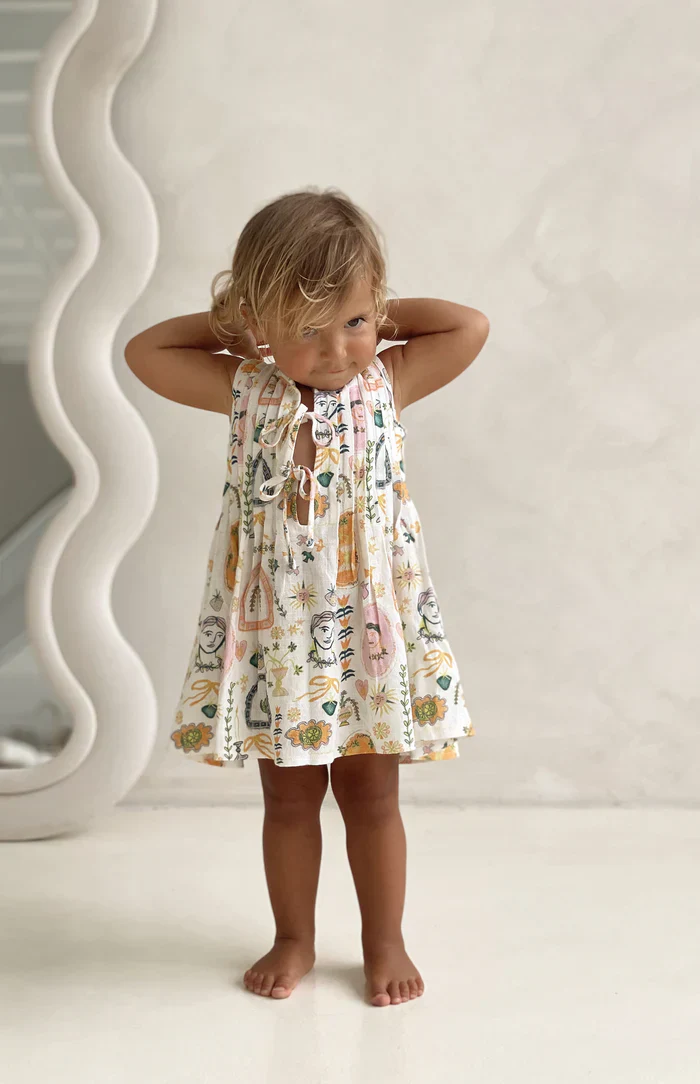 MEDITESSA PLEAT FRONT TIE DRESS - Image 3