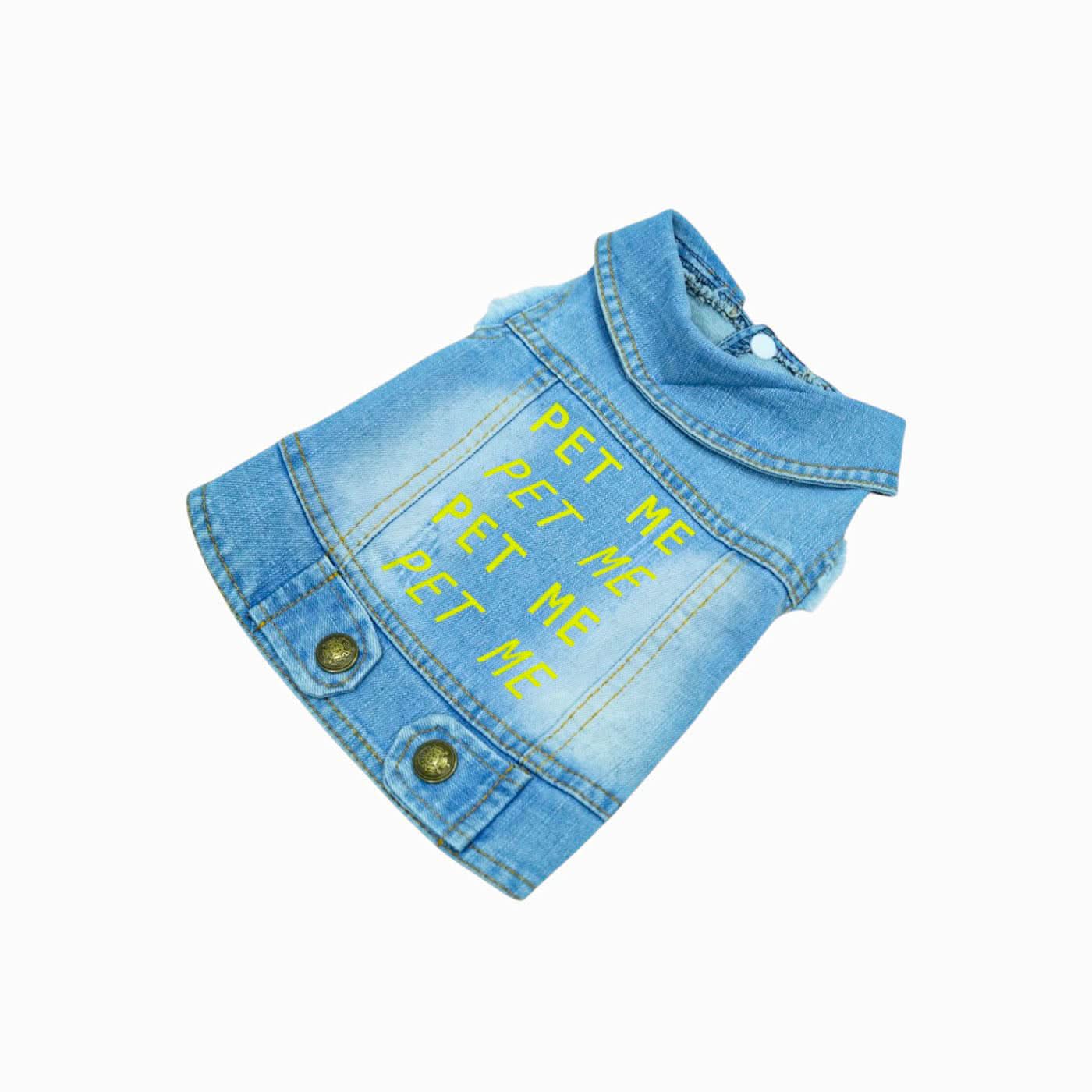 Best Buddies Dog Jeans Jacket - Image 2