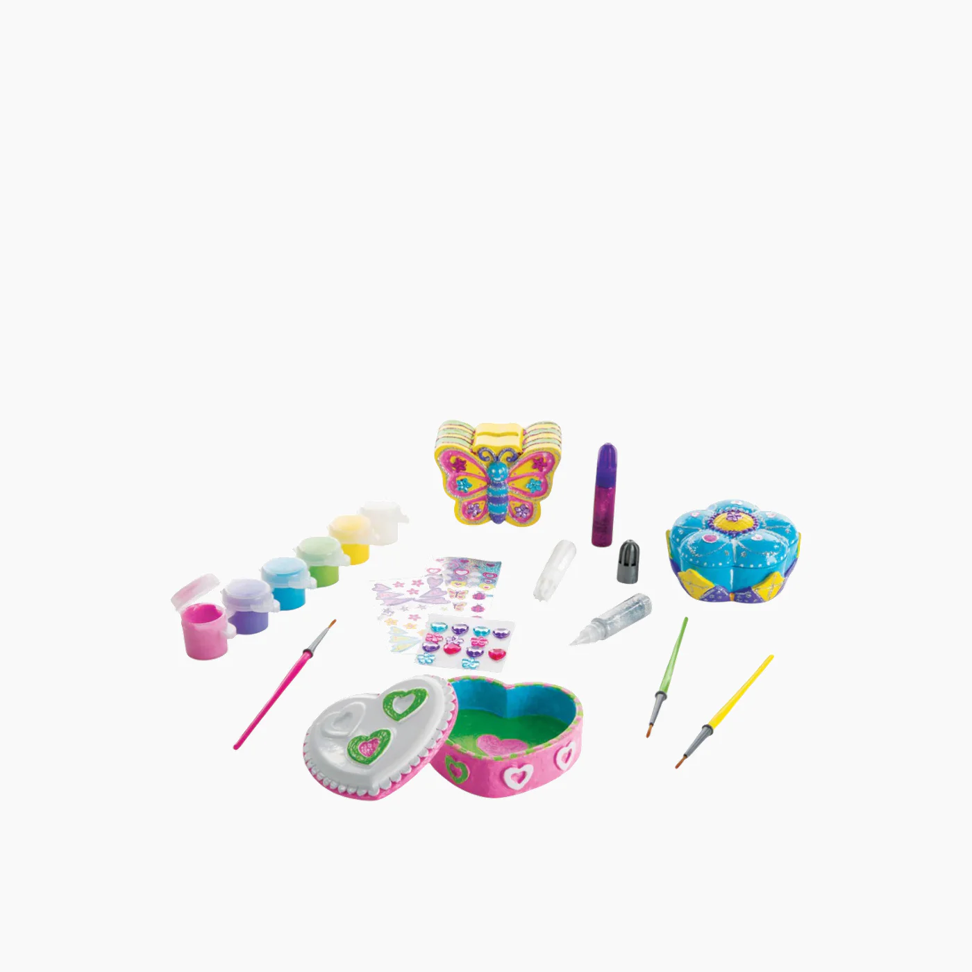 Melissa & Doug Created by Me! Jewelry Box Wooden Craft Kit - Image 4