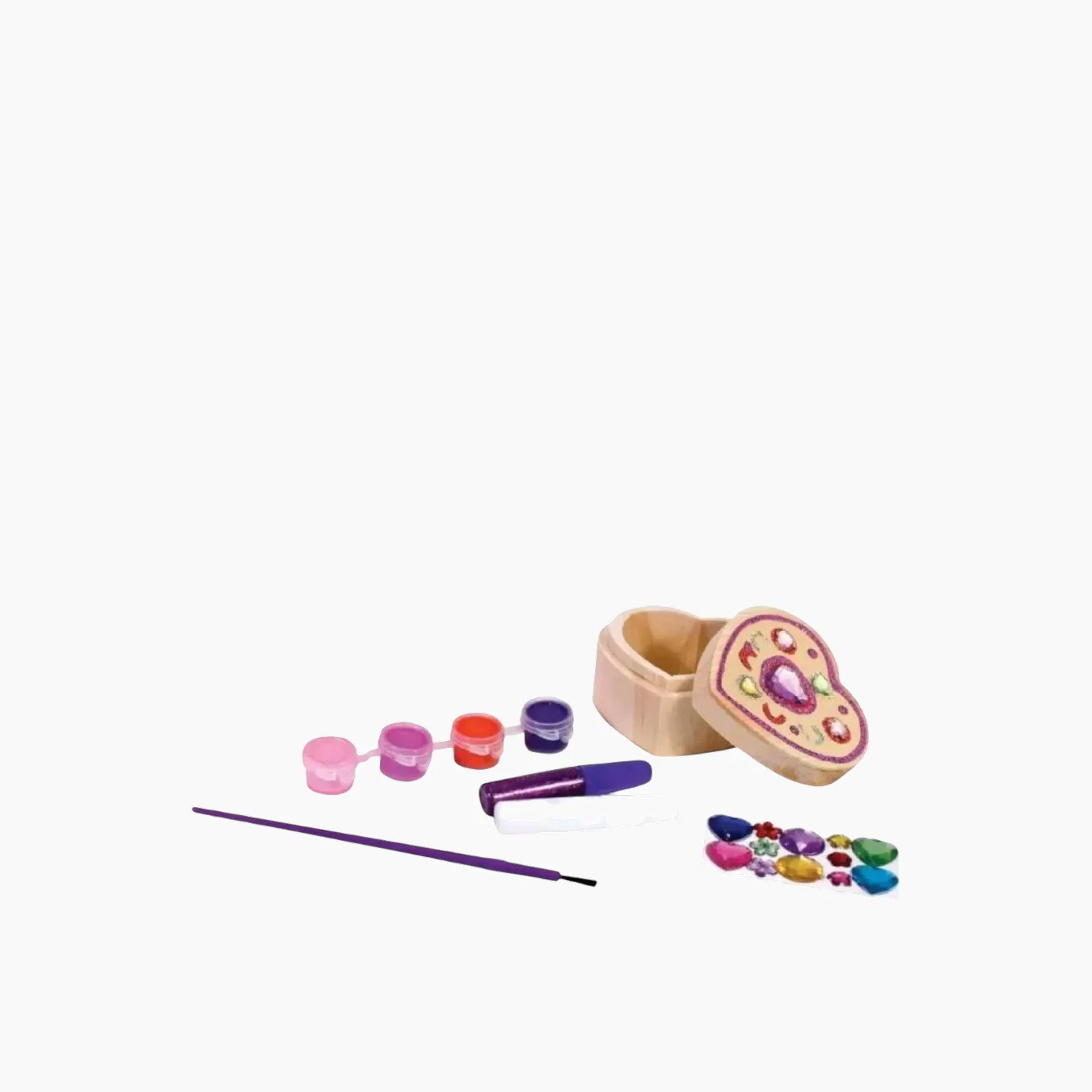 Melissa & Doug Decorate-Your-Own Wooden Heart Box - Image 2