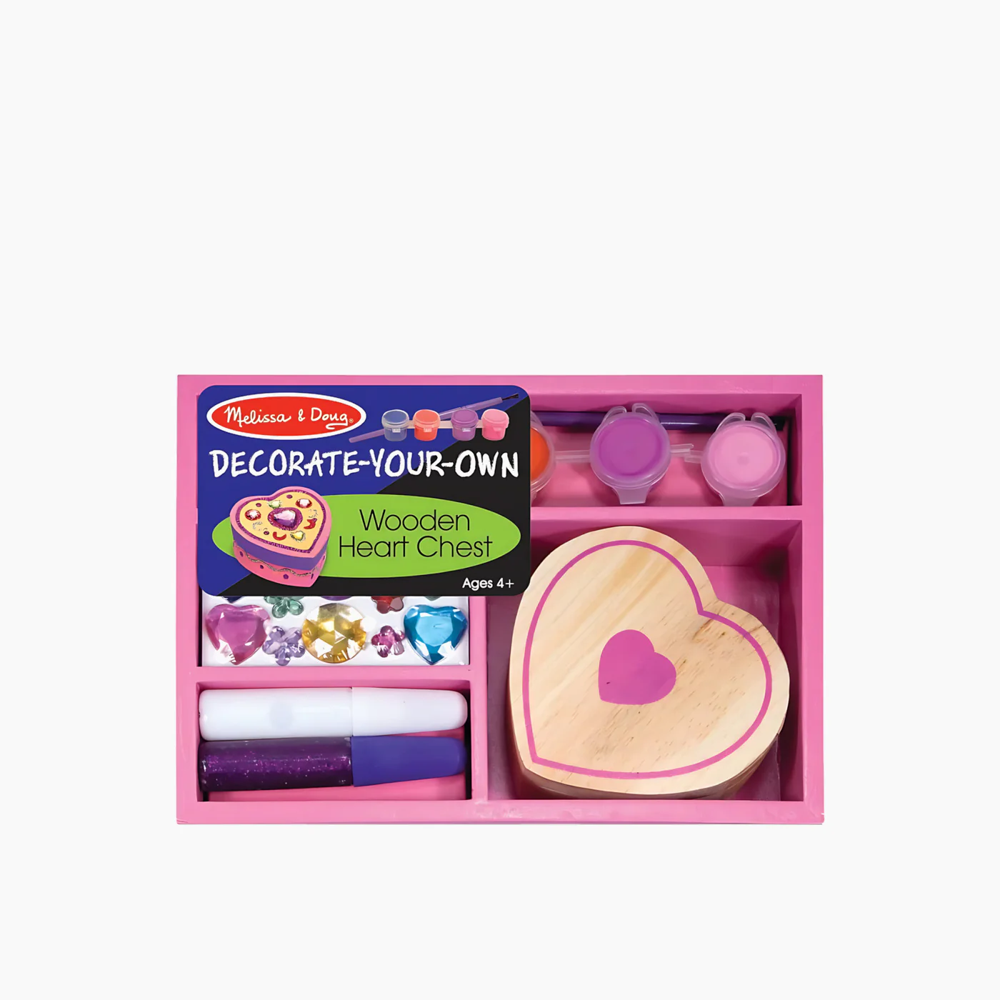 Melissa & Doug Decorate-Your-Own Wooden Heart Box - Image 4