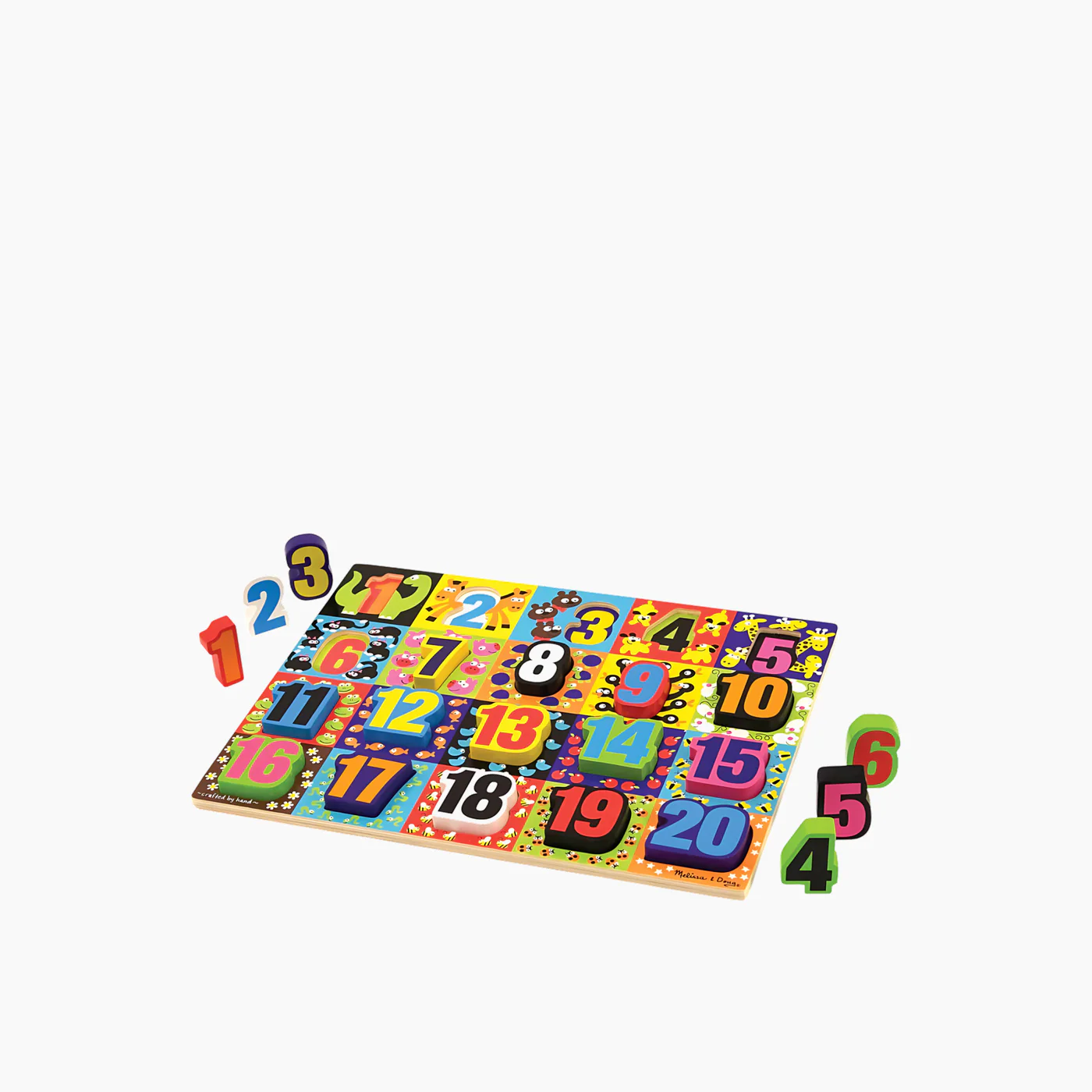 Melissa & Doug Jumbo Numbers Chunky Puzzle - Image 2
