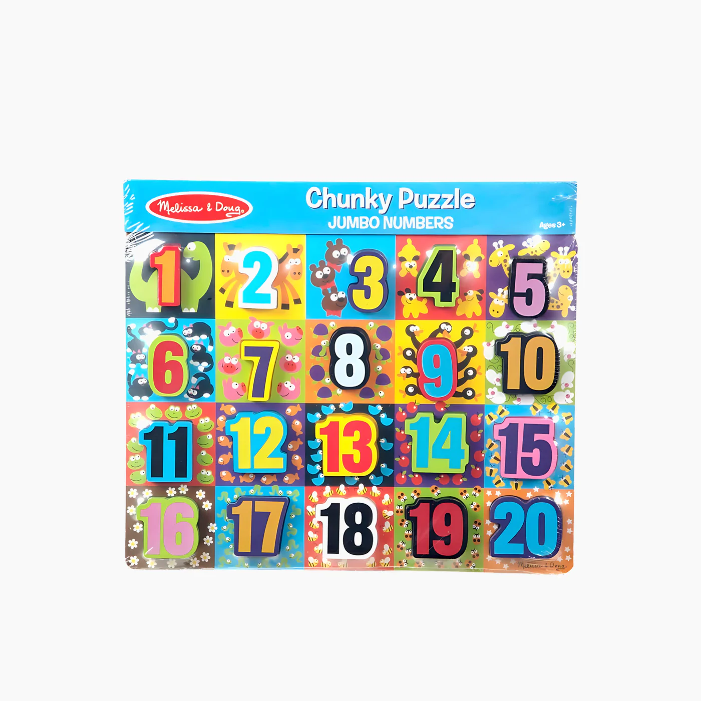 Melissa & Doug Jumbo Numbers Chunky Puzzle - Image 4