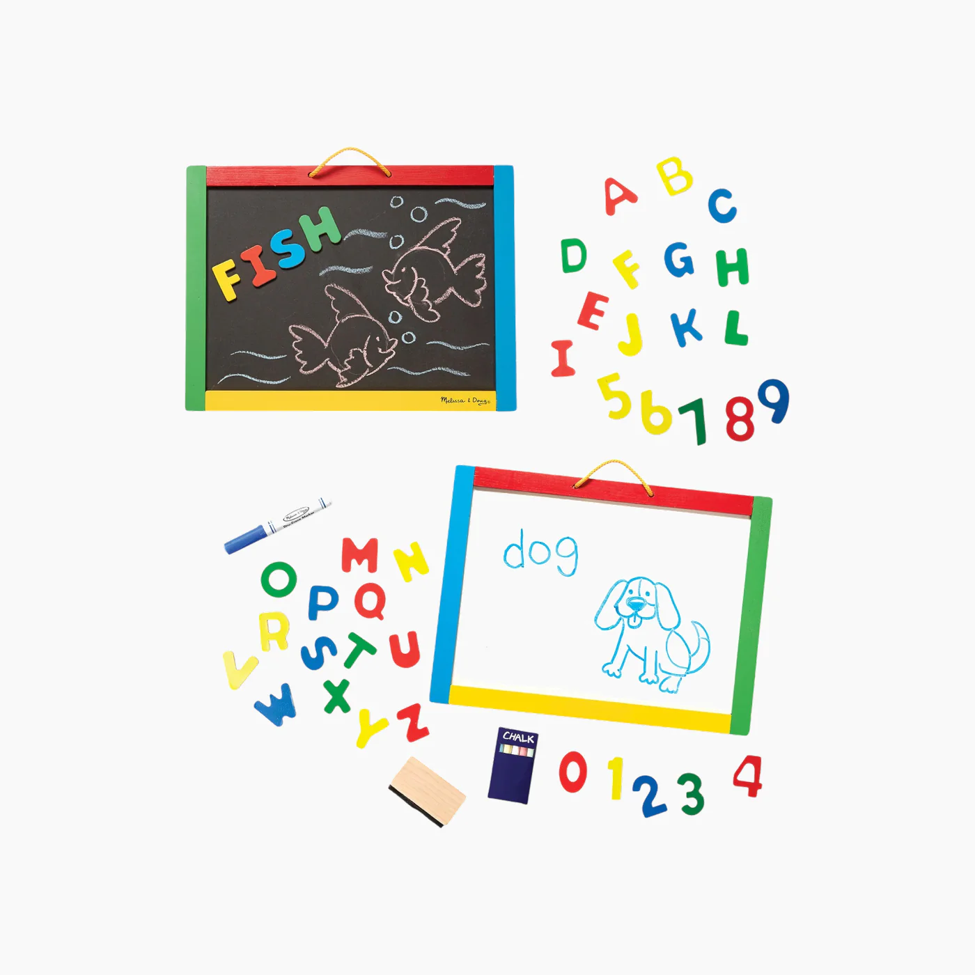 Melissa & Doug Magnetic Chalkboard and Dry-Erase Board - Image 3