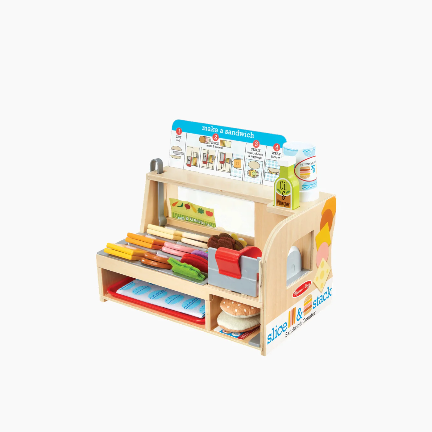 Melissa & Doug Wooden Sandwich Counter