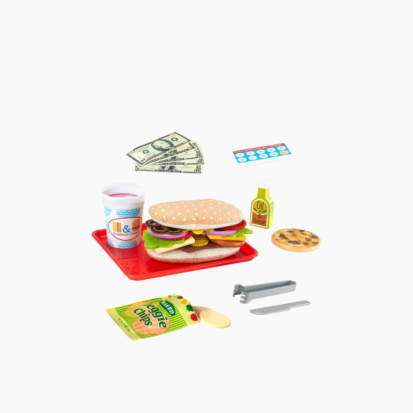 Melissa & Doug Wooden Sandwich Counter - Image 2