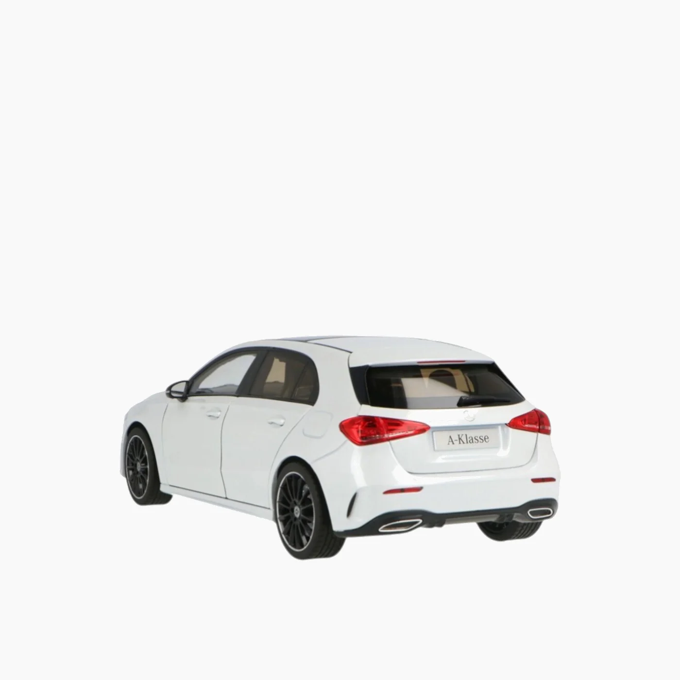 Norev Mercedes A-Class White Metallic 1:18 Scale Model Car - Image 3