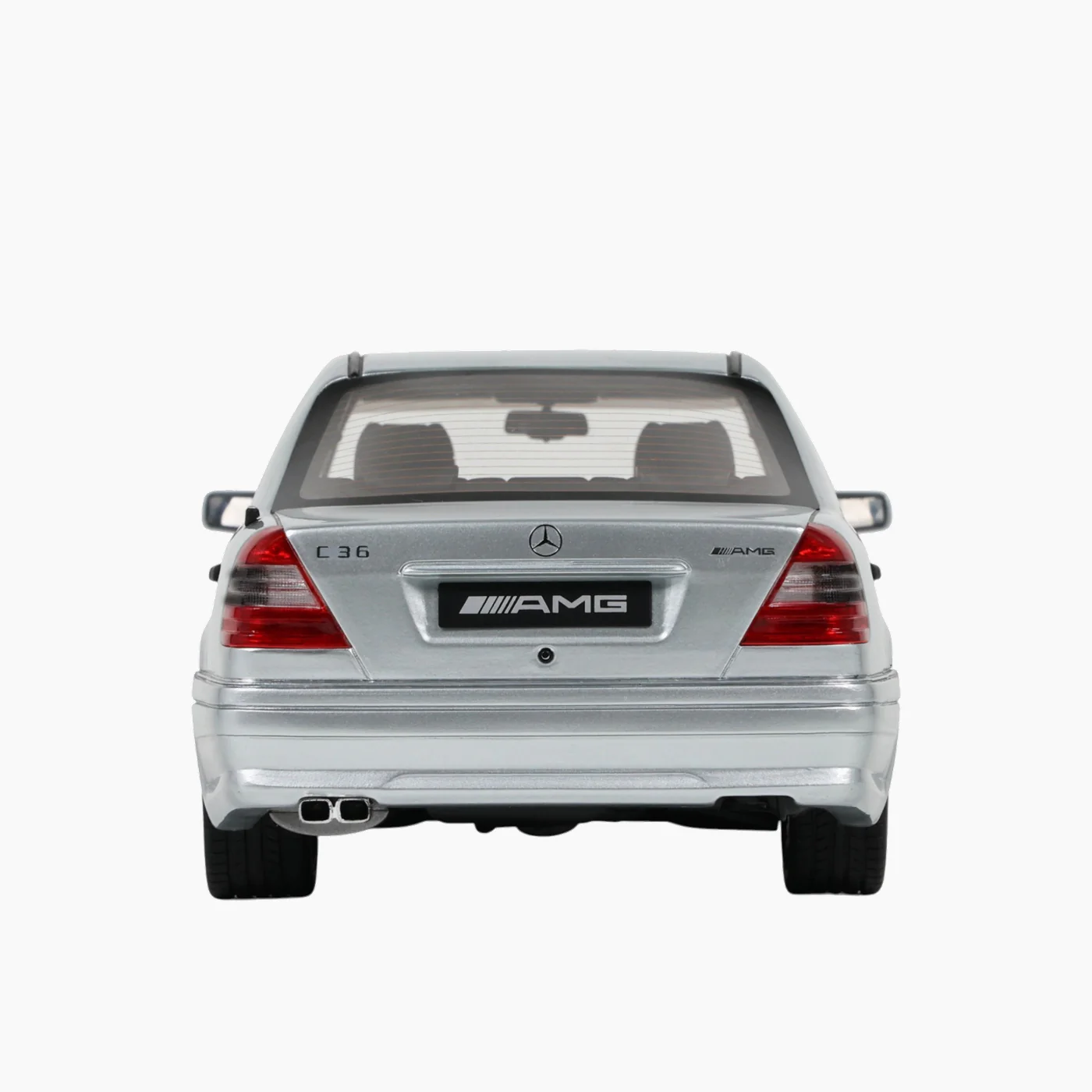 OttoMobile Mercedes C36 AMG W202 Silver 1:18 Scale Model Car - Image 4