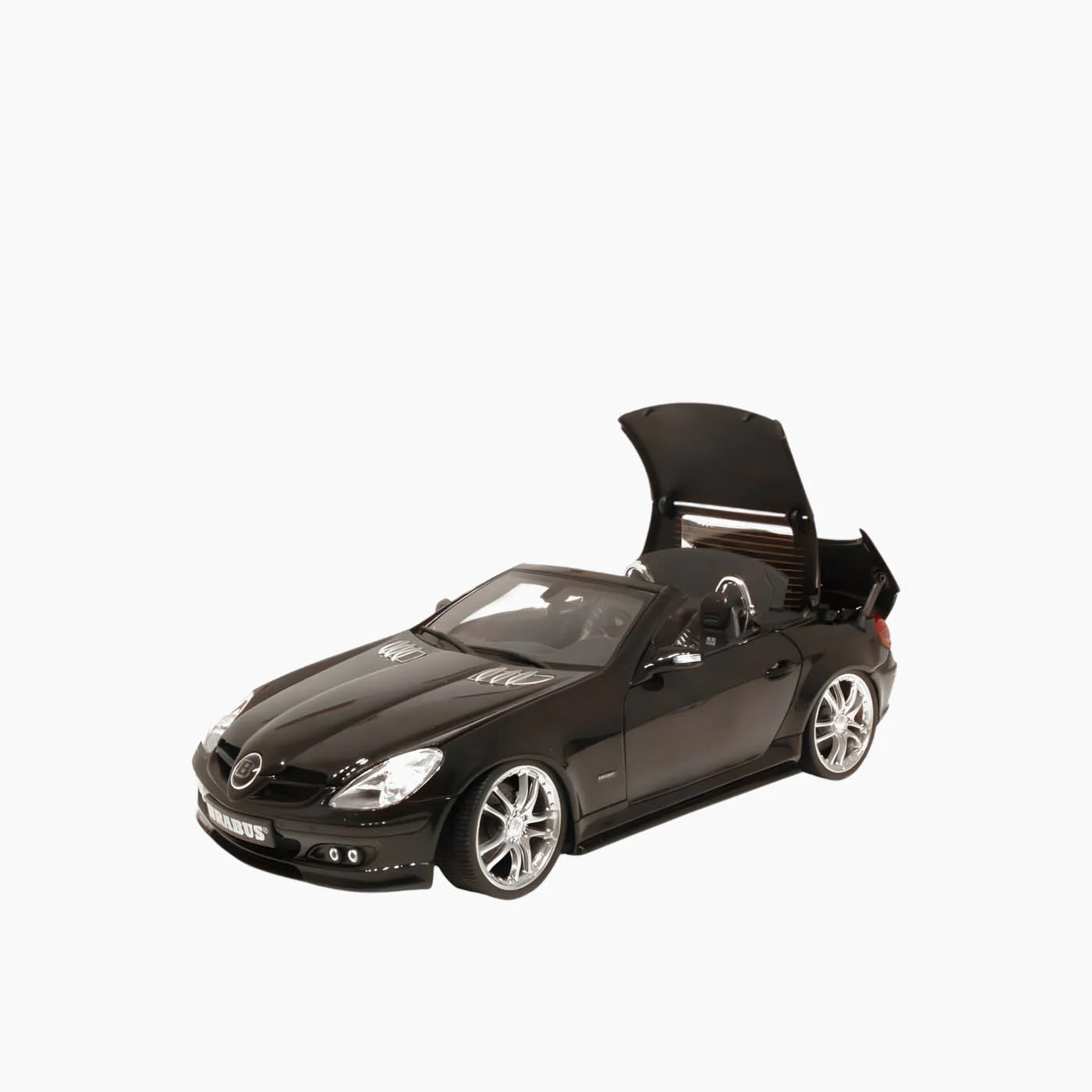 Kyosho Mercedes SLK BRABUS Black 1:18 Scale Model Car - Image 3