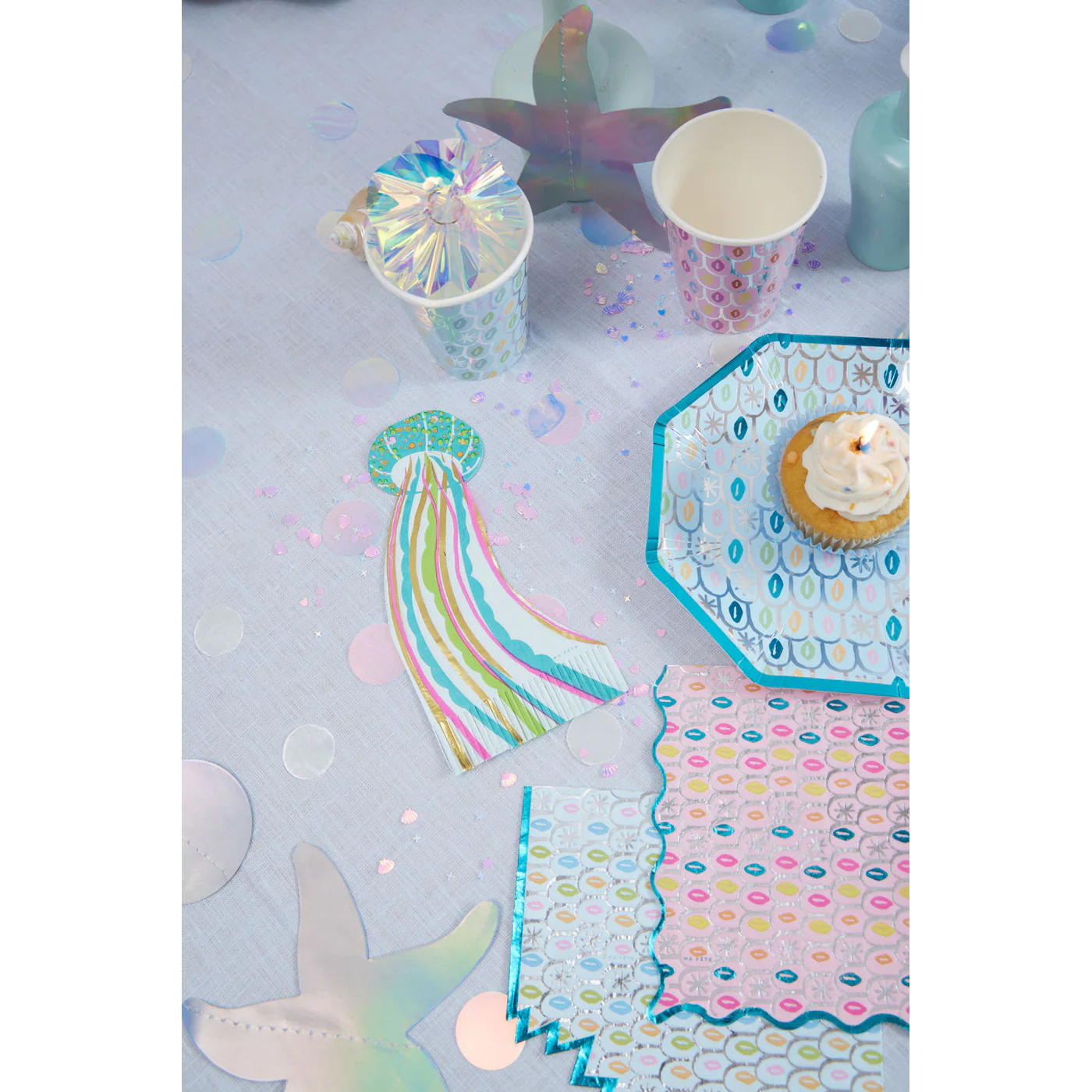 Ma Fete Mermaid Napkins - Set of 16 - Image 9