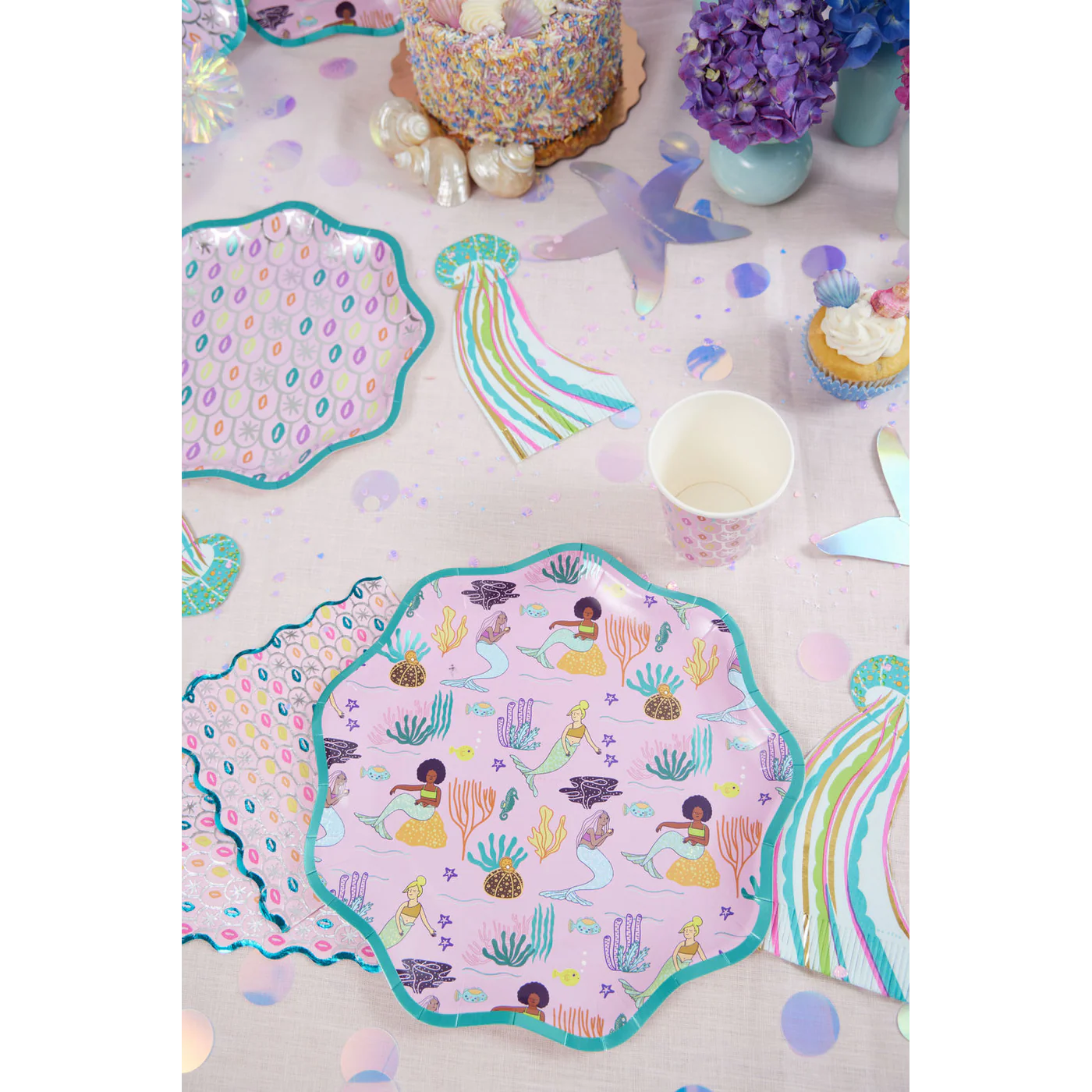 Ma Fete Mermaid Plates - Set of 8 - Image 10