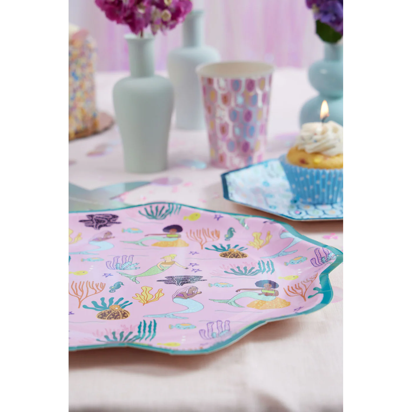 Ma Fete Mermaid Plates - Set of 8 - Image 11
