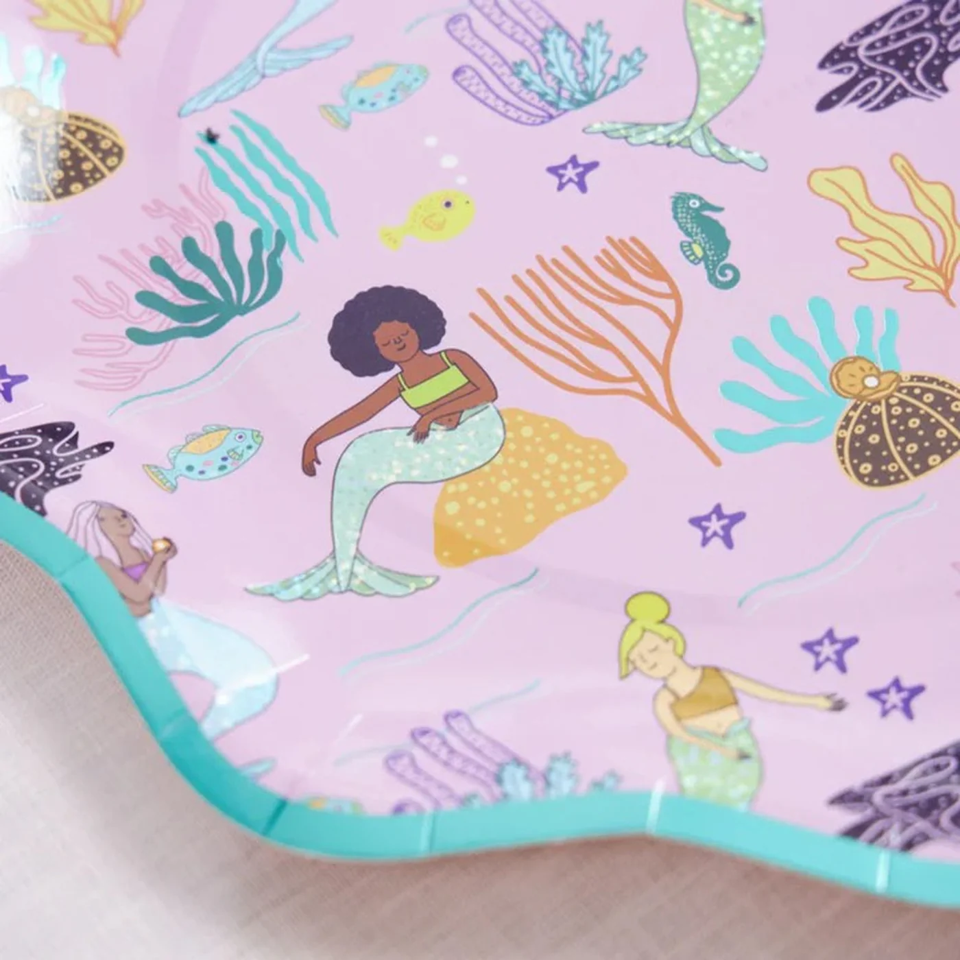 Ma Fete Mermaid Plates - Set of 8 - Image 3