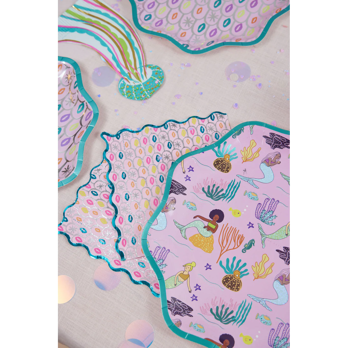 Ma Fete Mermaid Plates - Set of 8 - Image 9