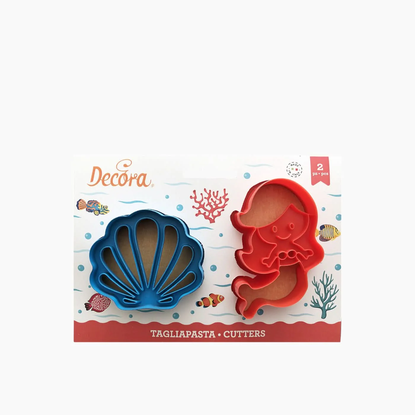 Decora Mermaid & Shell Cookie Cutters