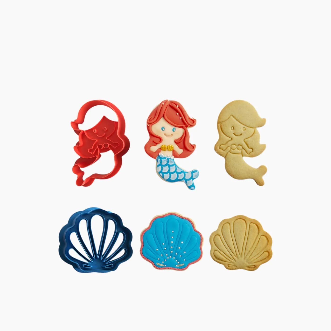Decora Mermaid & Shell Cookie Cutters - Image 2