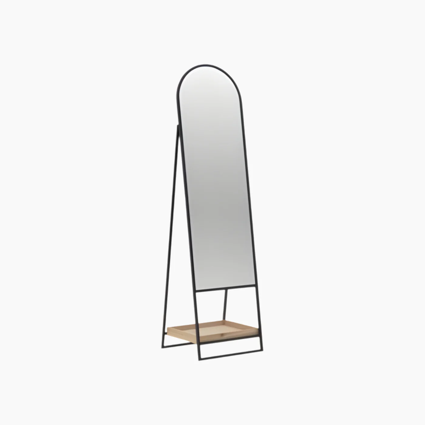 Nassar Boutique Metal wooden floor mirror