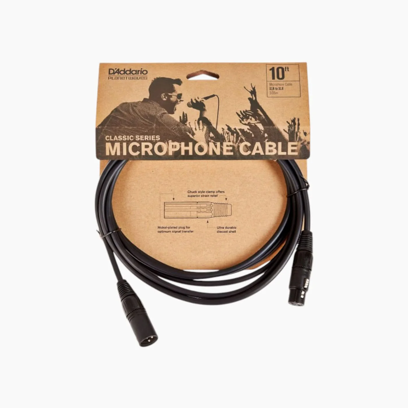 D'Addario PW-CMIC-10 Microphone Cable