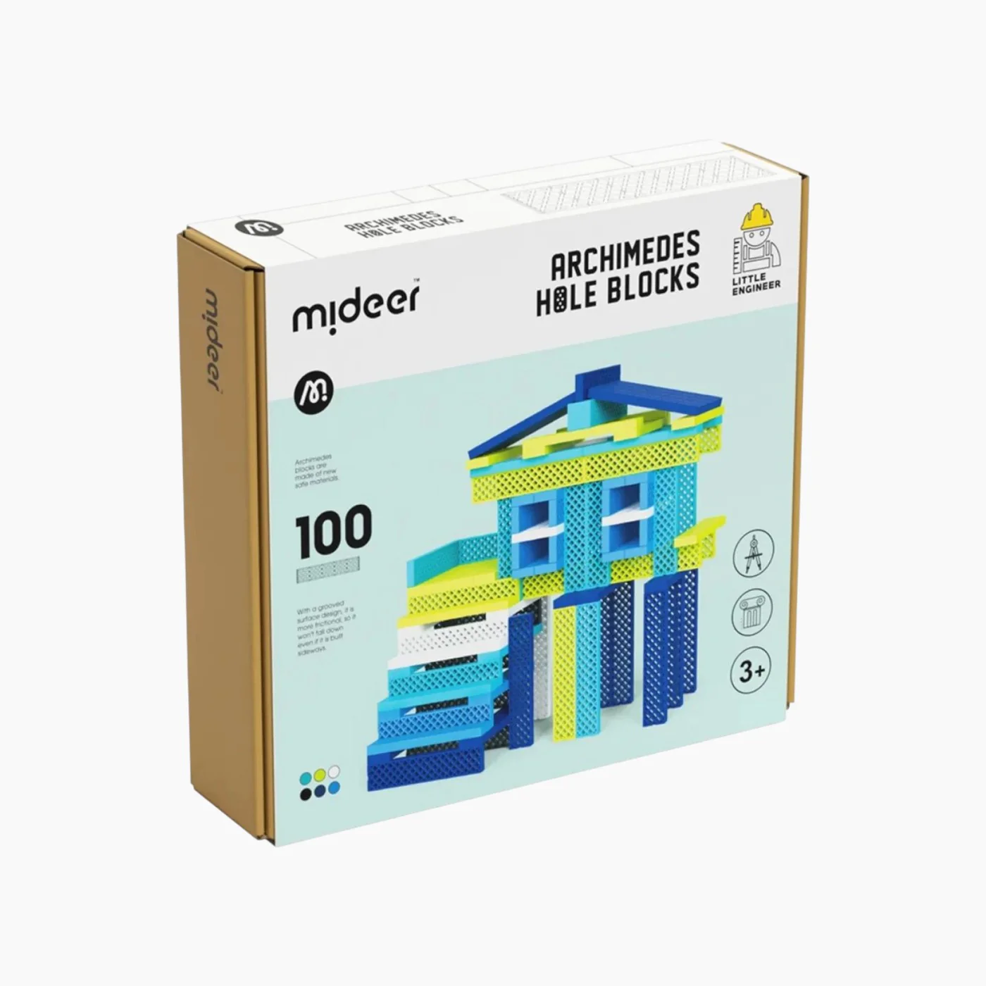 Cerda Mideer Archimedes Dimond's Hole Blocks Cold Color 100 pieces Age +3 - Image 2