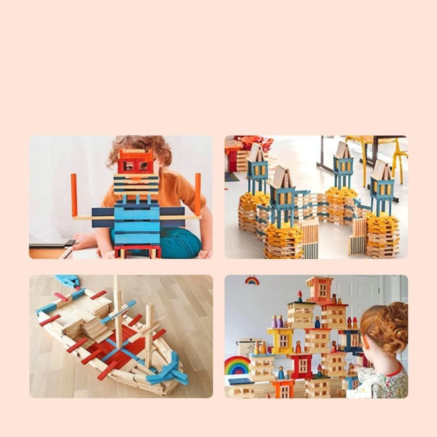 Mideer Cityblocks Archimedes Wooden Blocks Age 3+ - Image 6