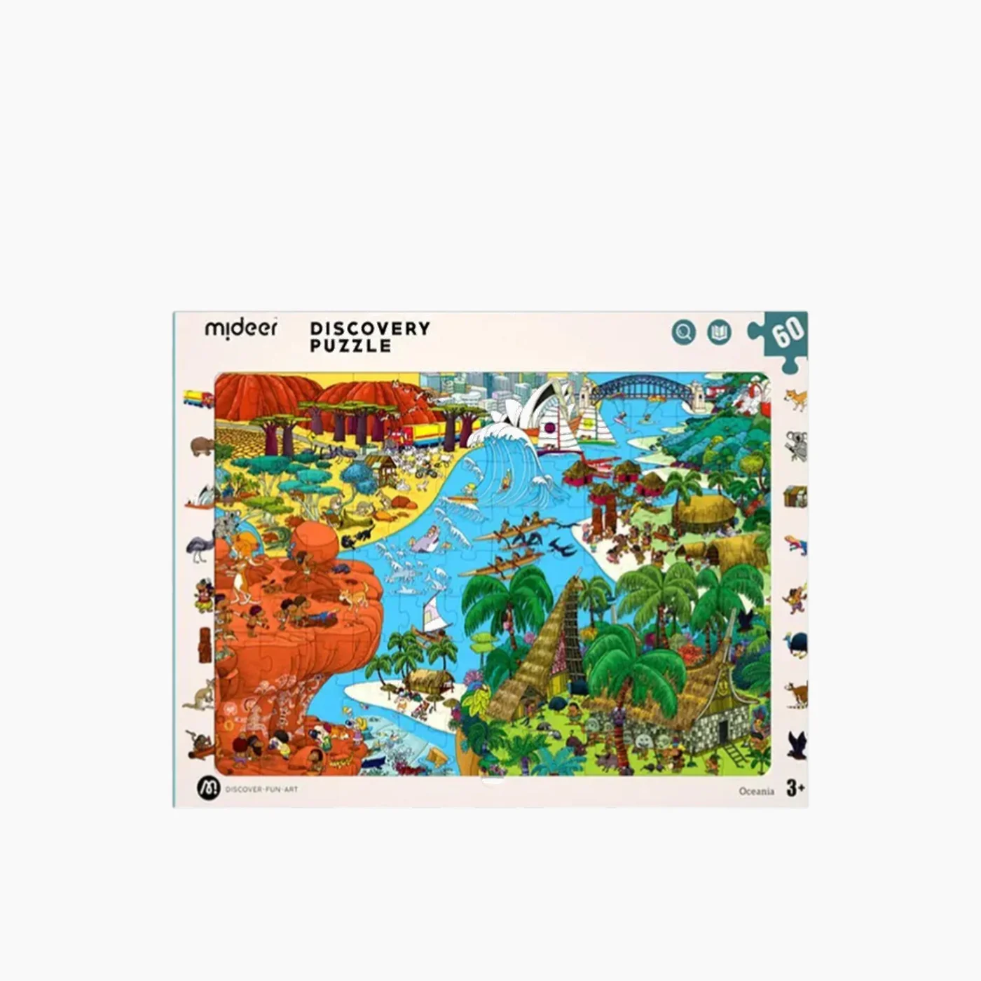 Mideer Discovery Puzzle Big World Small World 60P age 3+