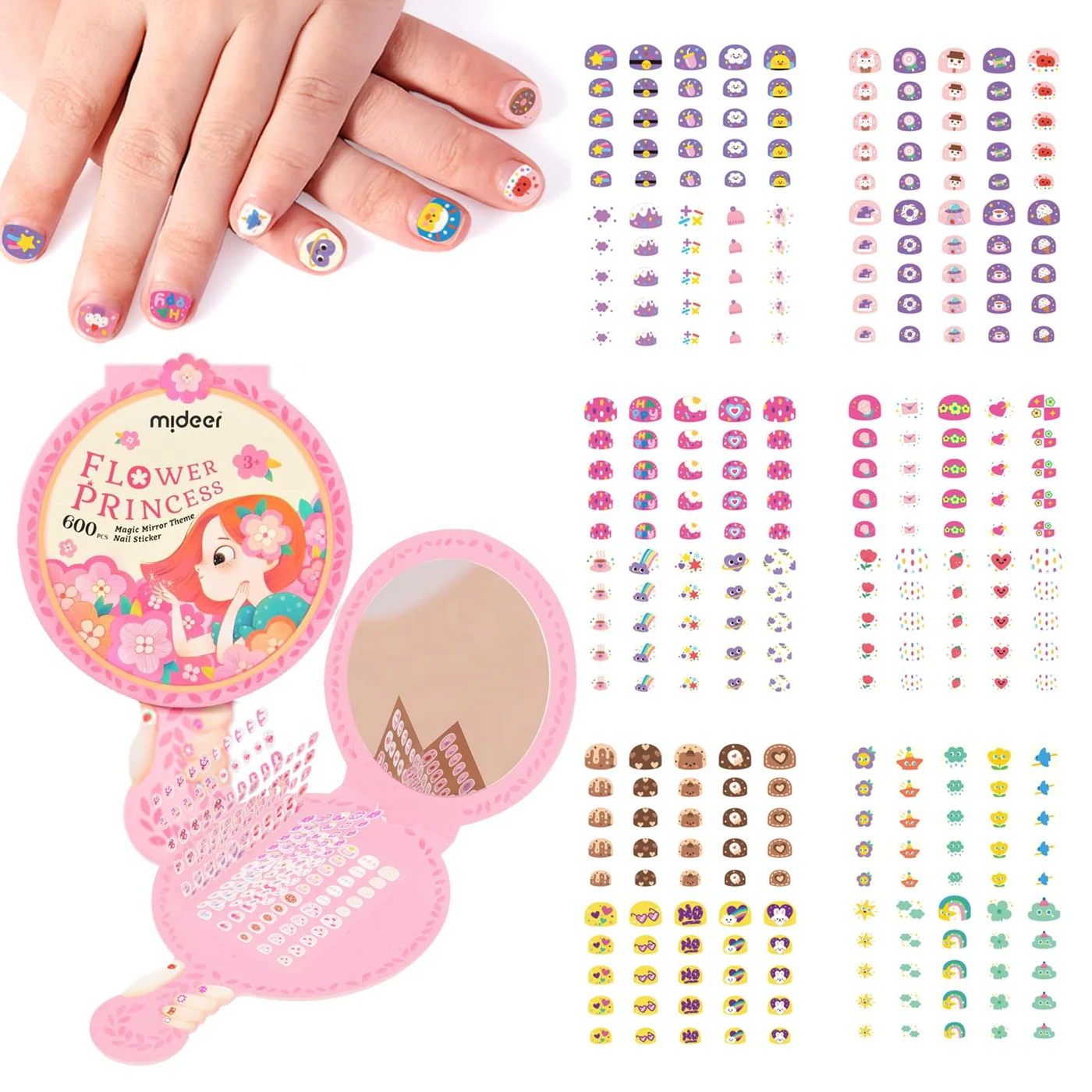 Mideer Magic Mirror Theme Nail Sticker Age 3+ - Image 3