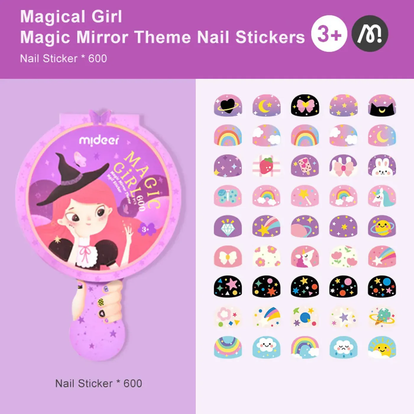 Mideer Magic Mirror Theme Nail Sticker Age 3+ - Image 7