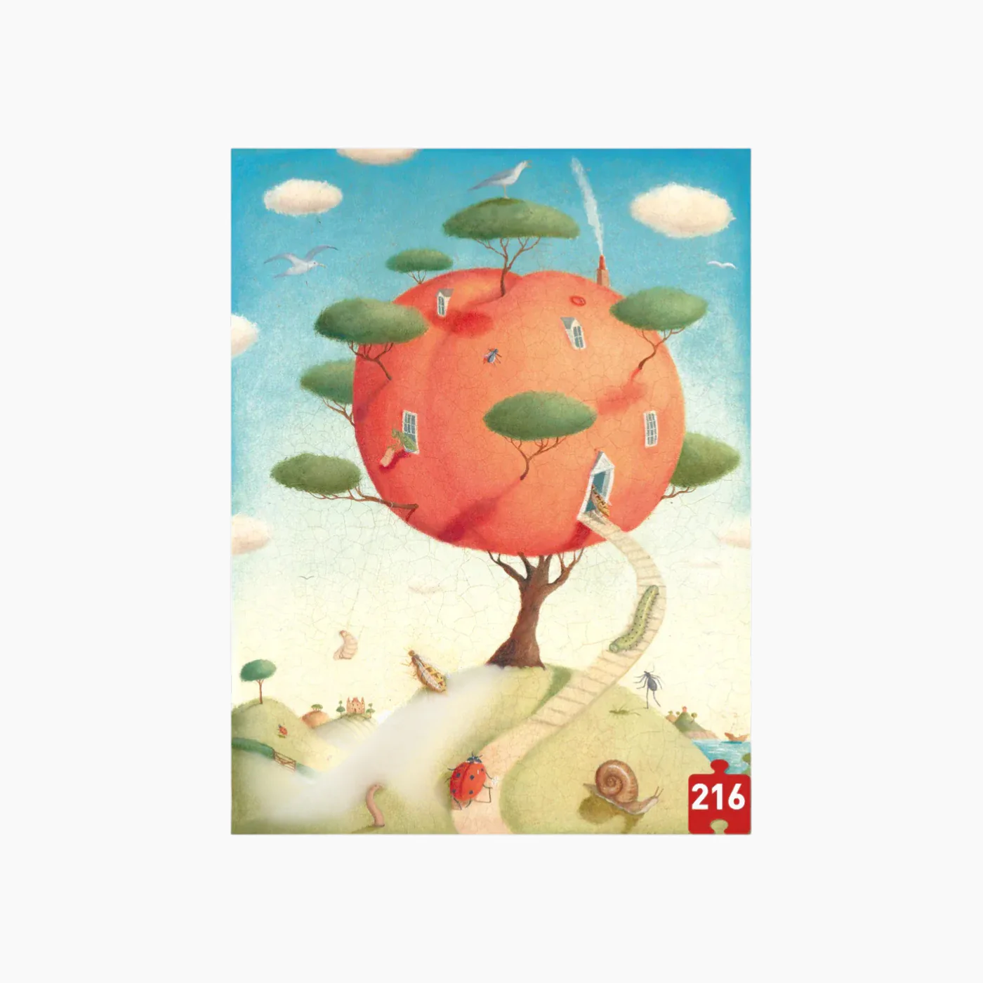 Mideer Pocket Series Puzzle Peach is Paradise 216 pieces age 8+ - Image 2