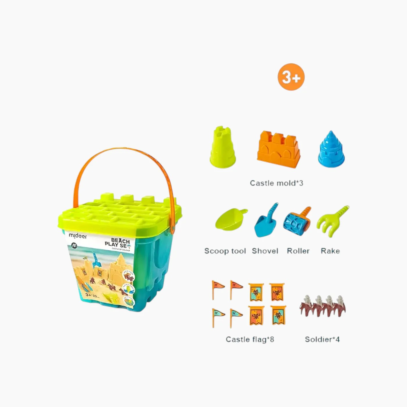 Mideer Castle of Soldier Beach Play Set - Image 2