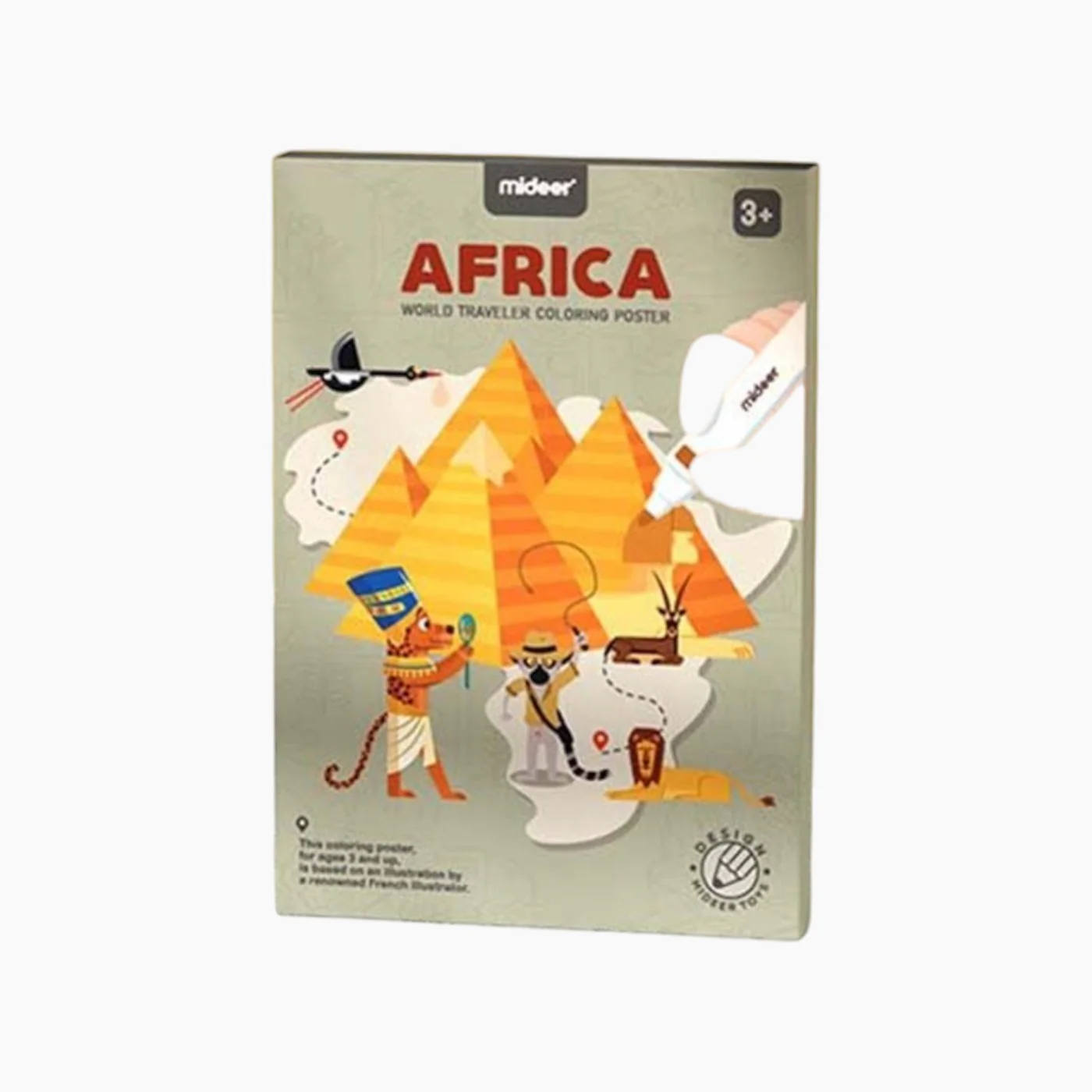 Mideer  World Traveler Coloring Poster Age 3+ - Image 2