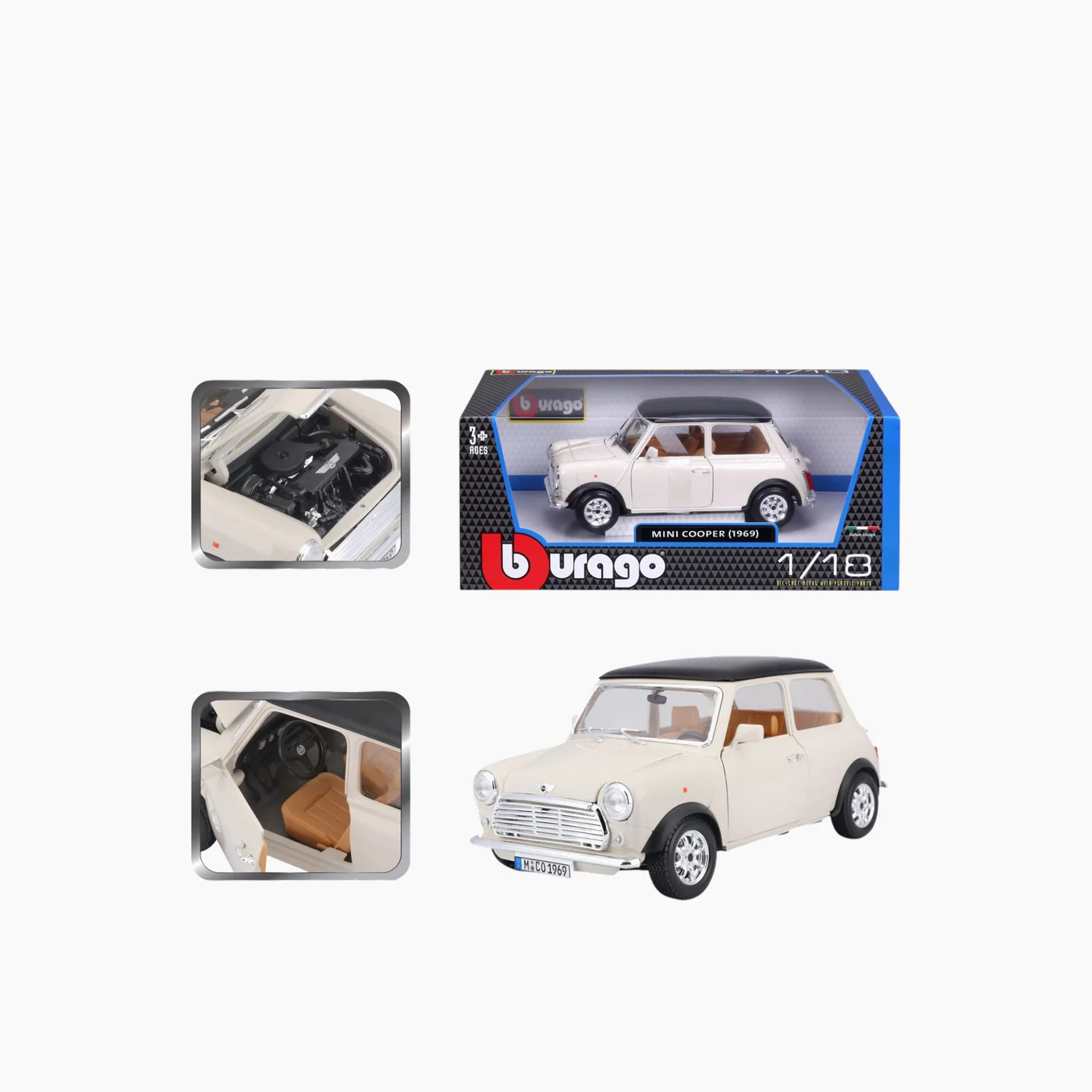 Maisto Burago MINI Cooper (1969) 1:18 Collection B - Image 4