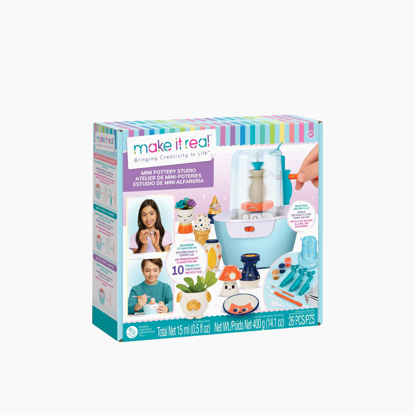 MAKE IT REAL Mini Pottery Studio- 26 Pcs - Image 2