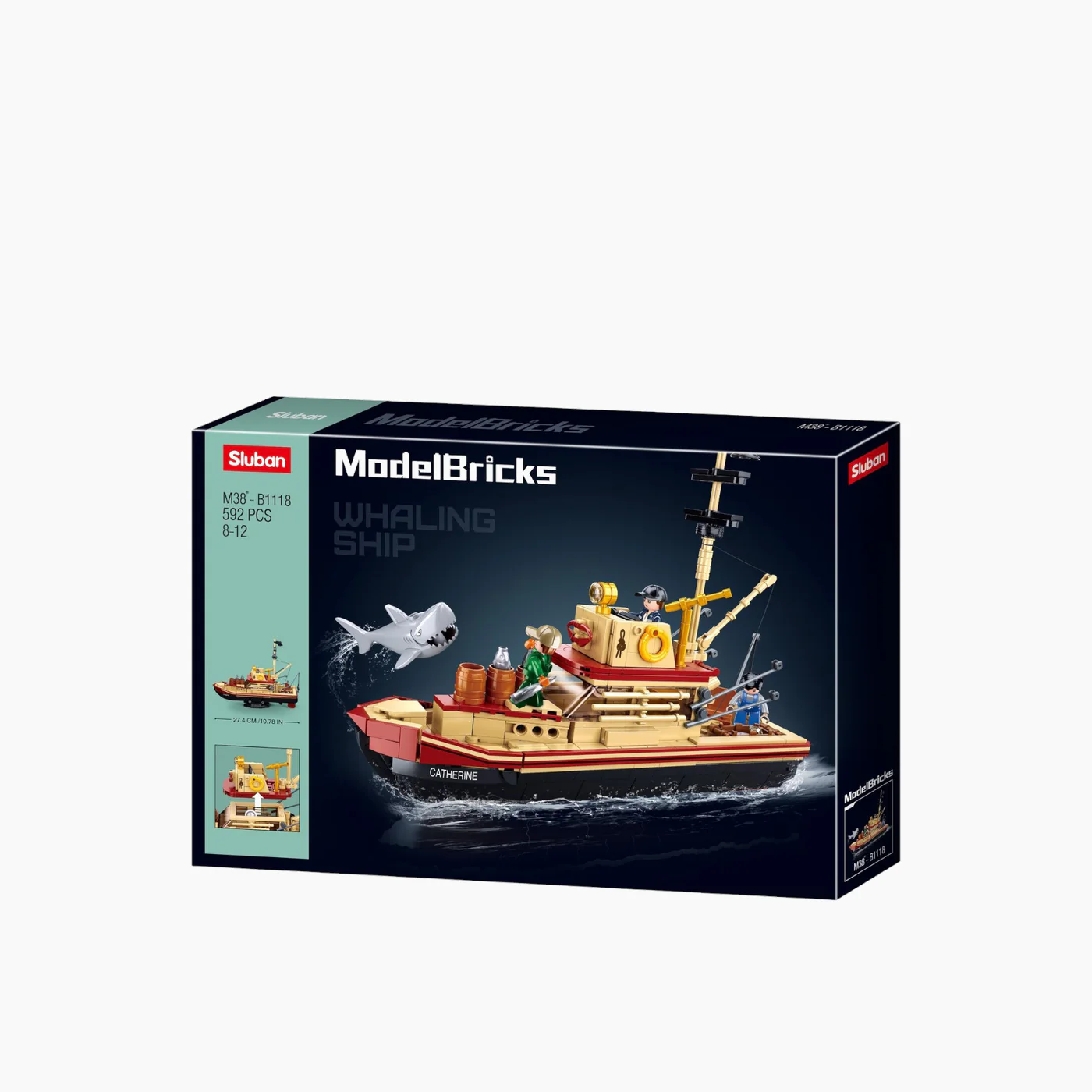 Sluban Modelbricks The Great Shark 592 Pcs - Image 5