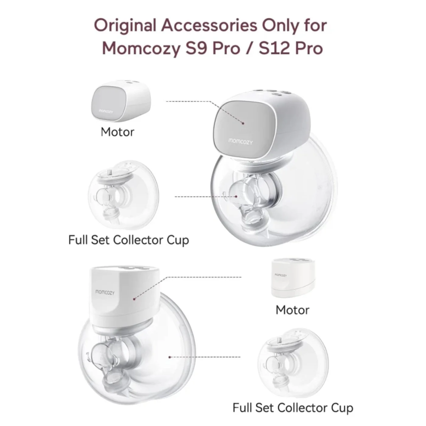 Momcozy S9 Pro / S12 Pro Double - Double Layer Sealed Flange Full Set - Image 7